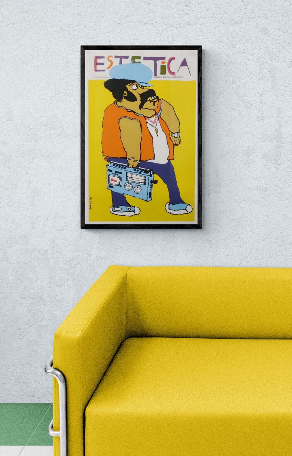 Estética "Aesthetics" Original Cuban Film Poster photo furniture