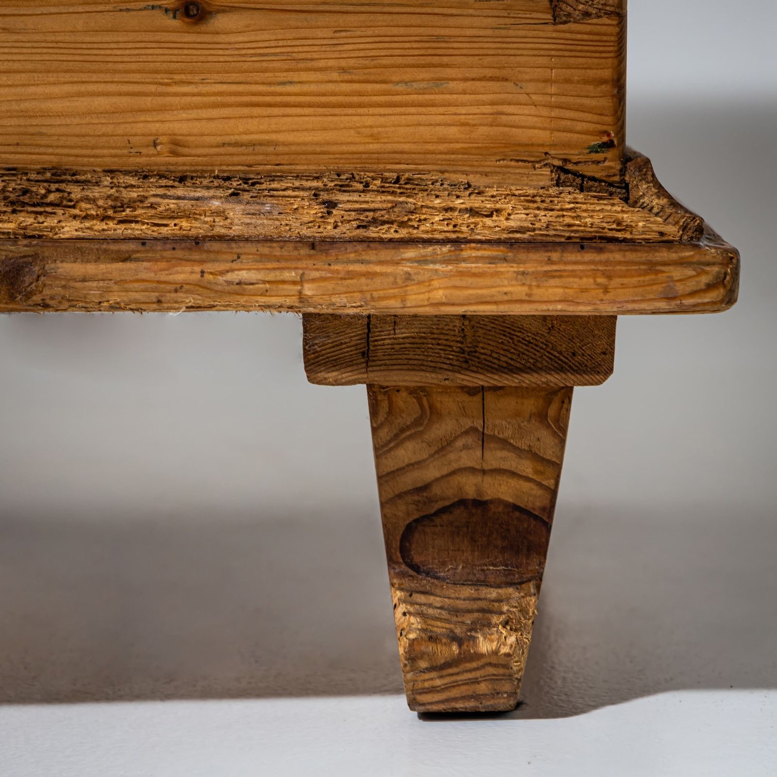 Rustic Chest, Southern Germany/Franconia, Fir, Mid 19th Century photo vintage
