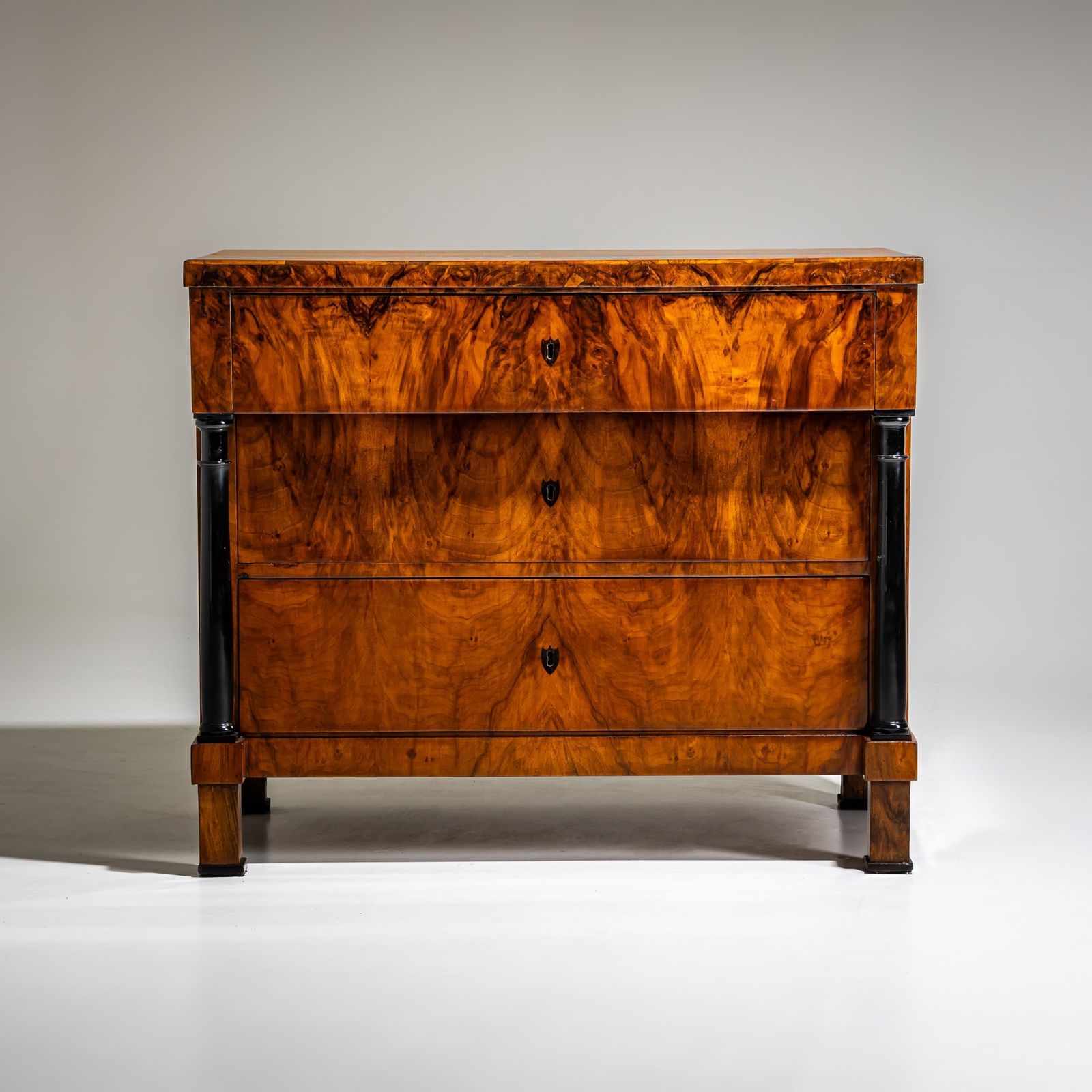 Biedermeier Chest Of Drawers In Walnut, German, Circa 1820 photo furniture