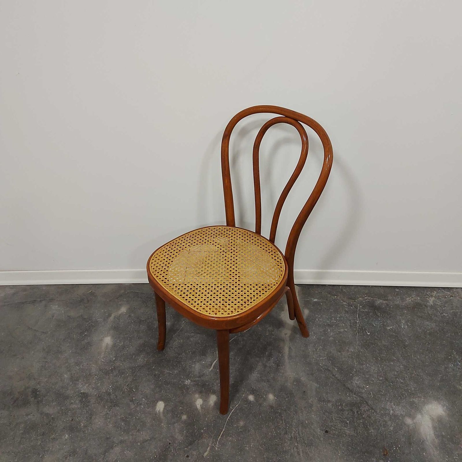 Dining Chair, Bentwood Cane, No. 18, 1980s 1 Of 7 photo vintage