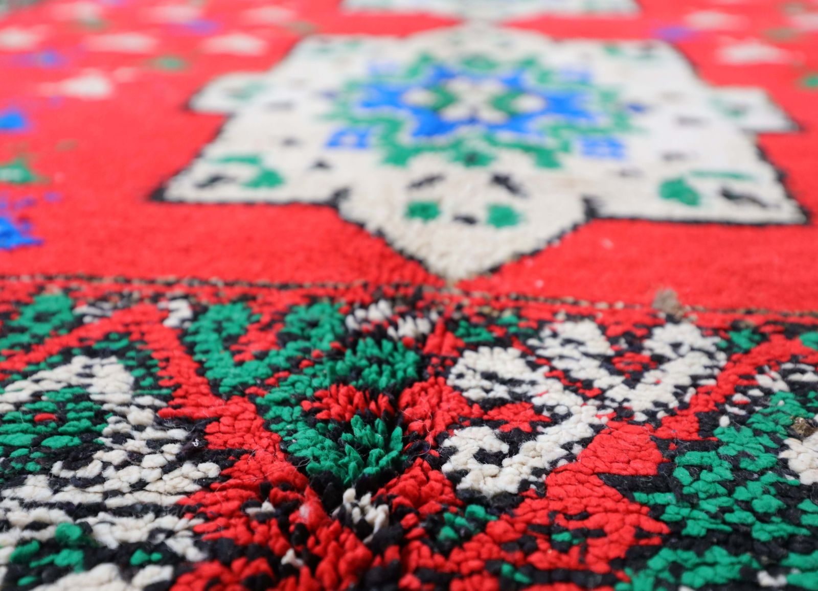Anqa Vintage Moroccan Rug 5'2" X 8'2" photo vintage