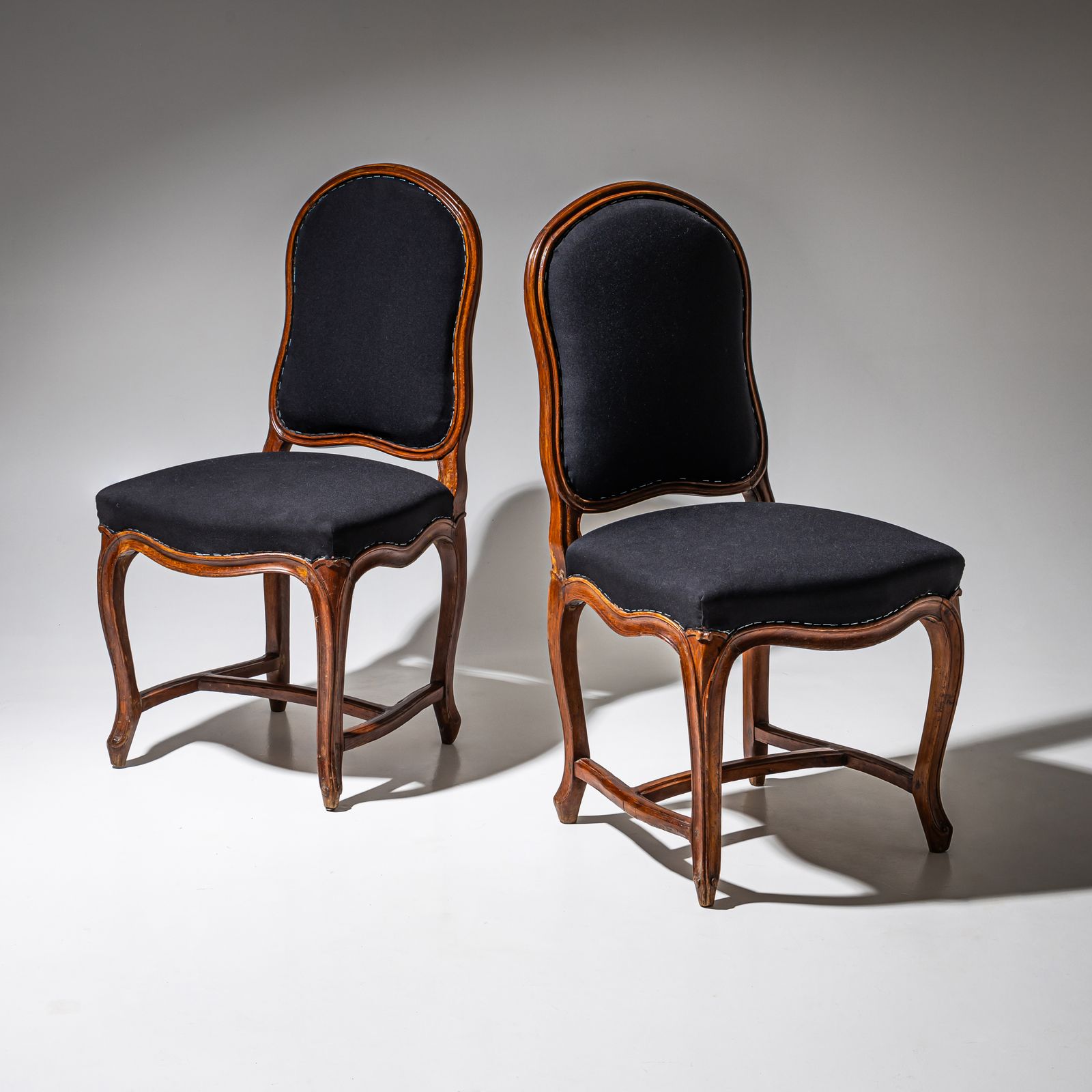 Pair Of Baroque Side Chairs, Mid 18th Century