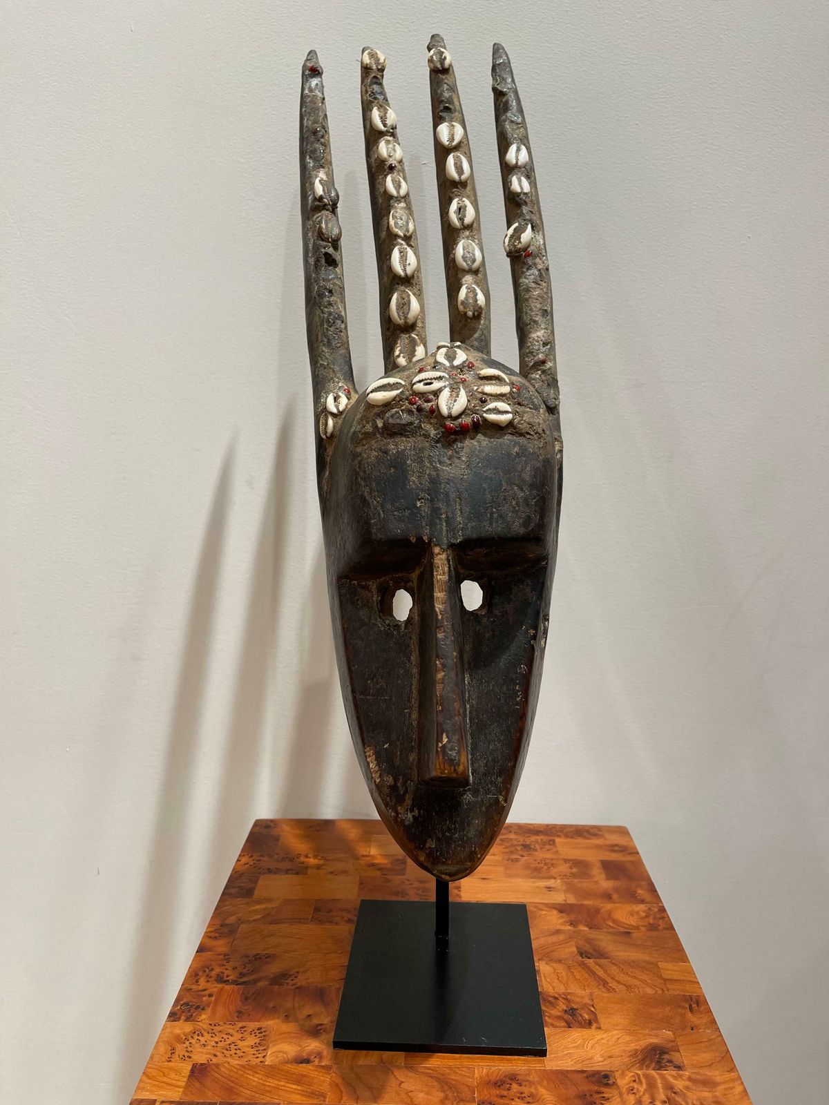 Splendid Four Rams Ntomo Mask, Bamana Population, Mali photo furniture