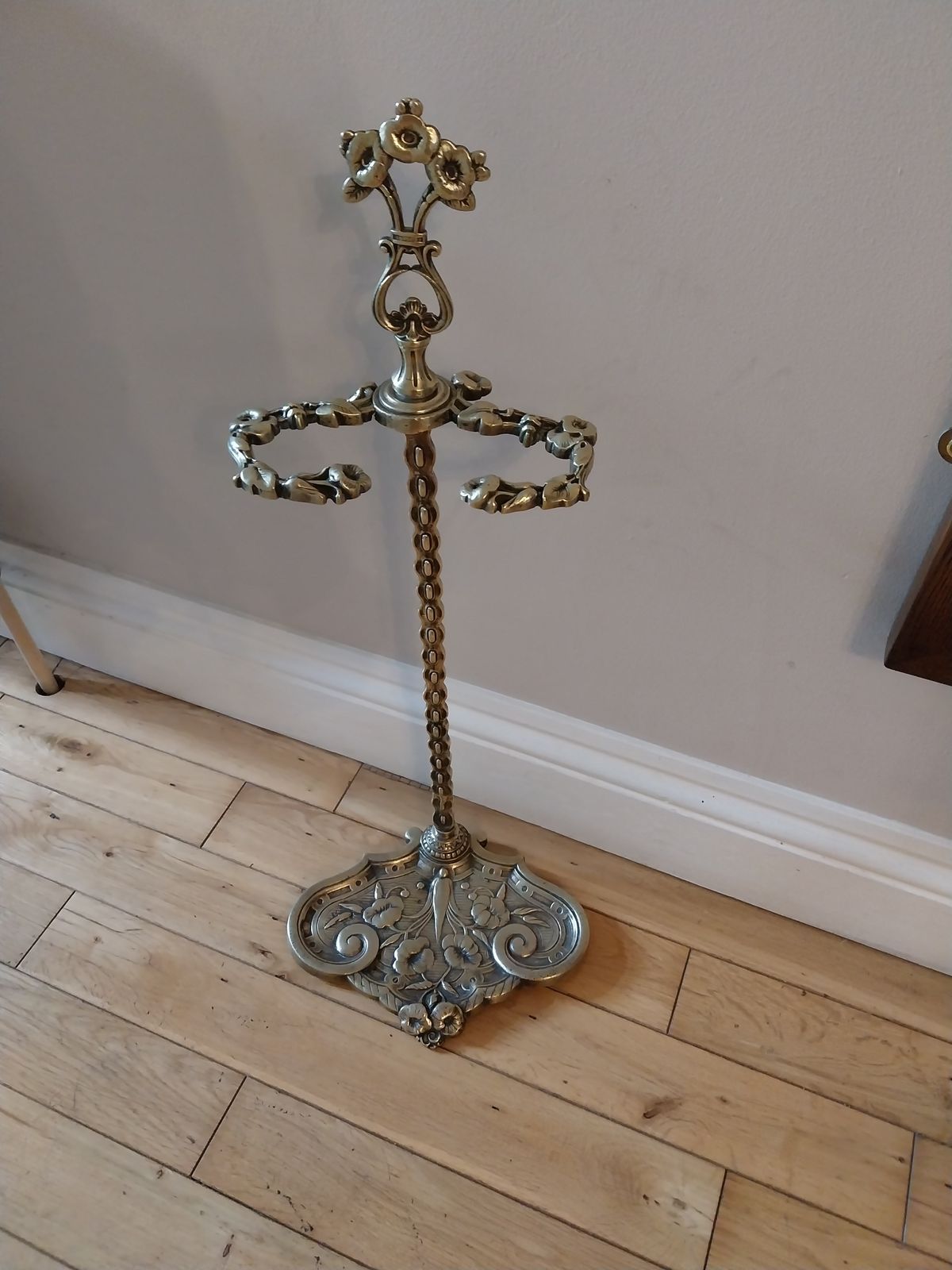 19th Century French Brass Aesthetic Stick Stand.
