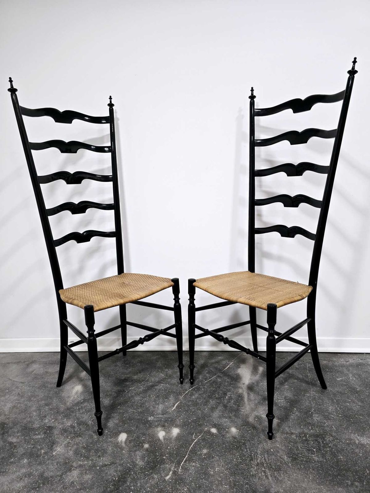 Paolo Buffa Ladder Chairs For Chiavari, Italy 1950s photo for sale
