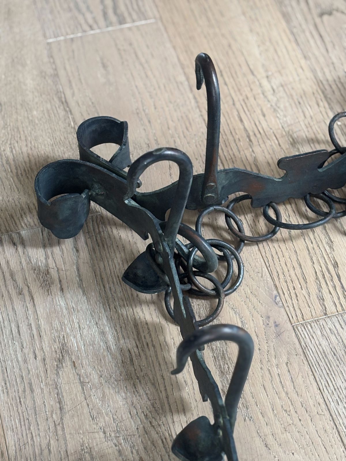 Wrought Iron Heavy Duty Vintage Pot Holder photo vintage
