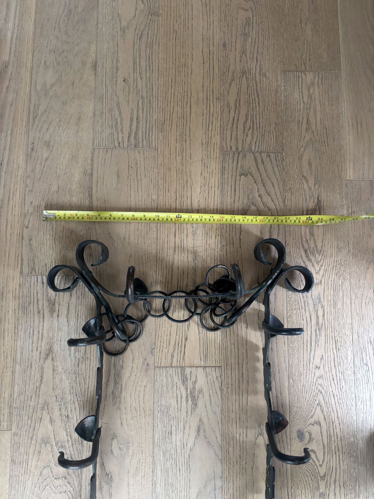 photo vintage Wrought Iron Heavy Duty Vintage Pot Holder