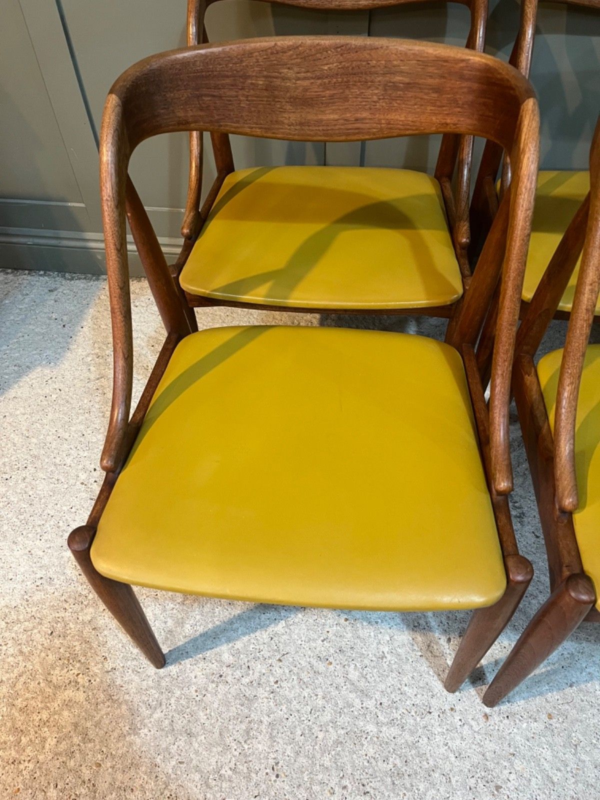Danish Teak Chairs X 4 By Joannes Andersen Set Of Teak Dining Chairs photo Furniture