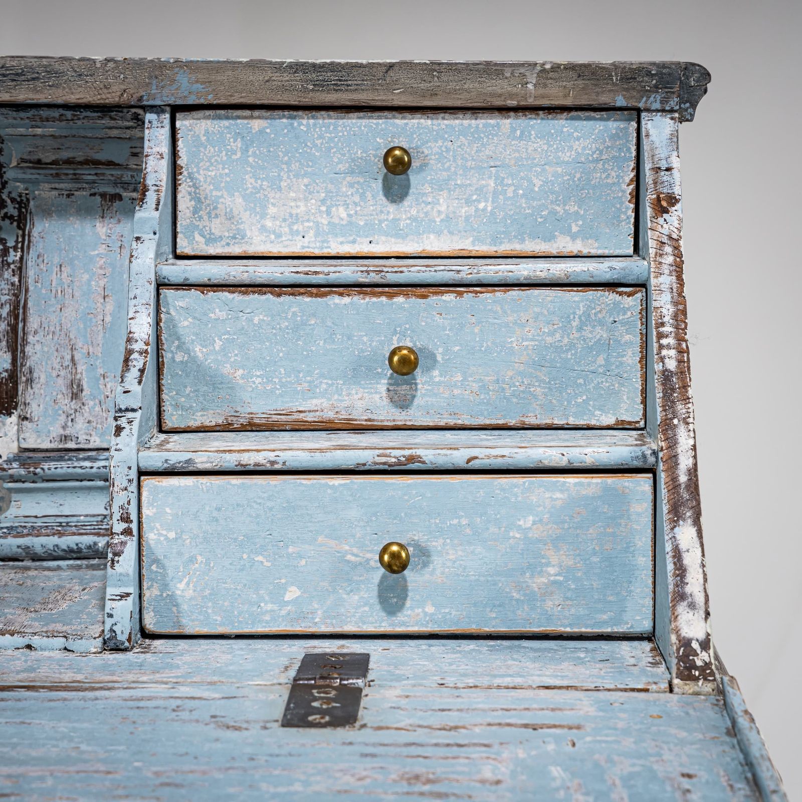 photo furniture Hand Painted Baroque Secretary, 18th Century