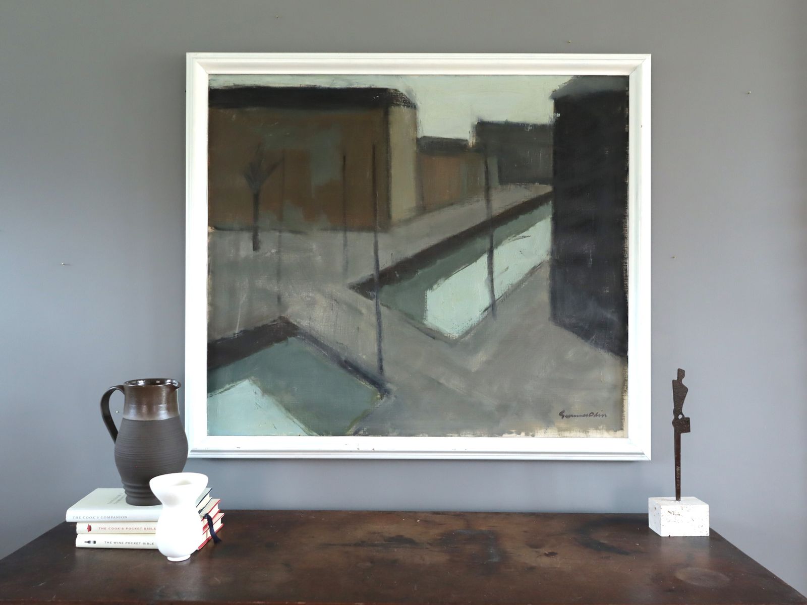 Echoes Of The Street Oil Painting photo furniture