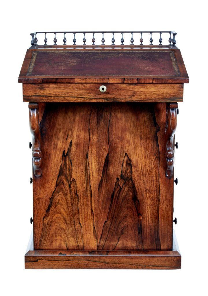 photo furniture Early 19th Century Regency Davenport Writing Desk