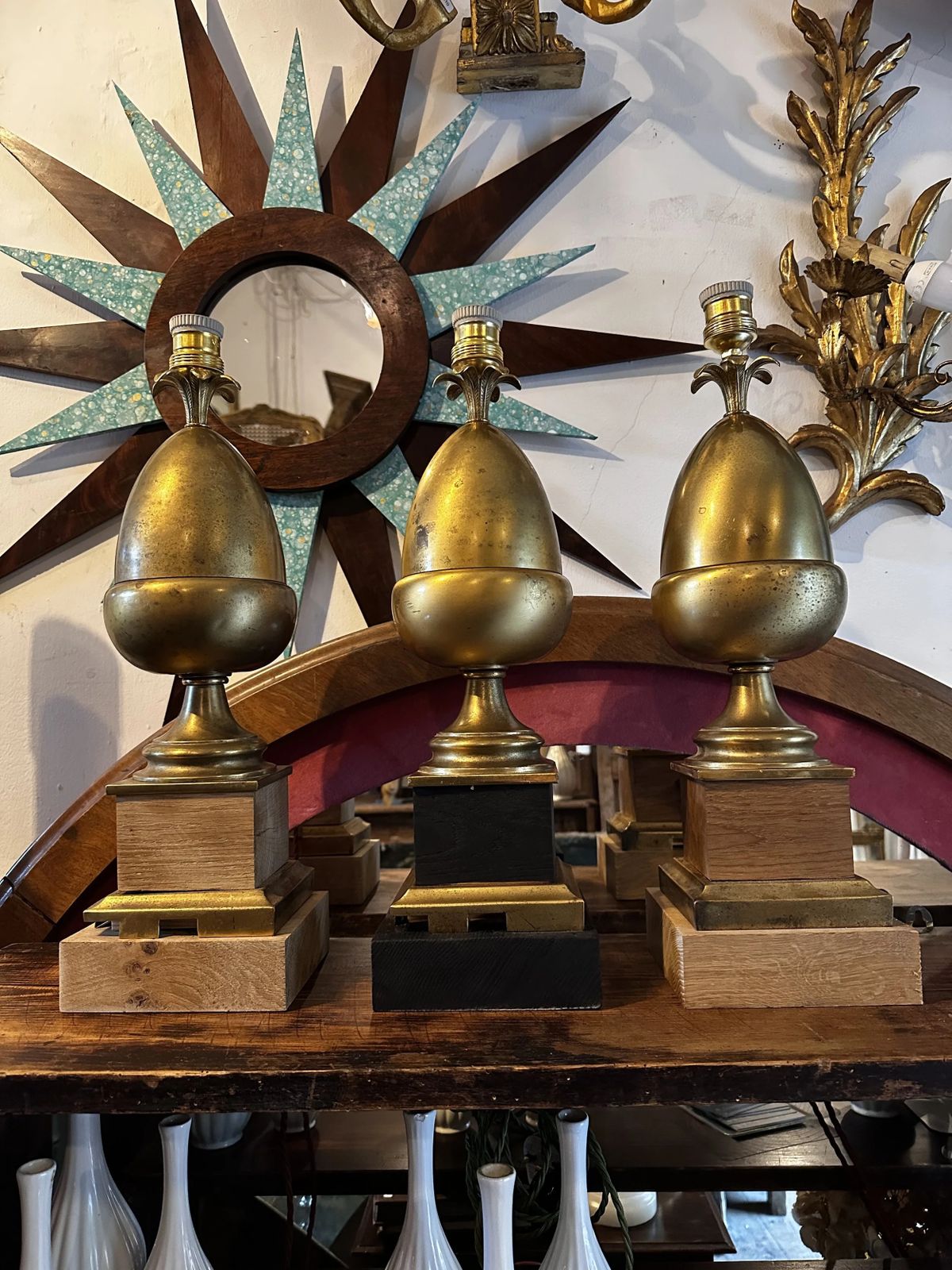 Parisian Palm Lamps Made W/ Deadstock Parts photo furniture