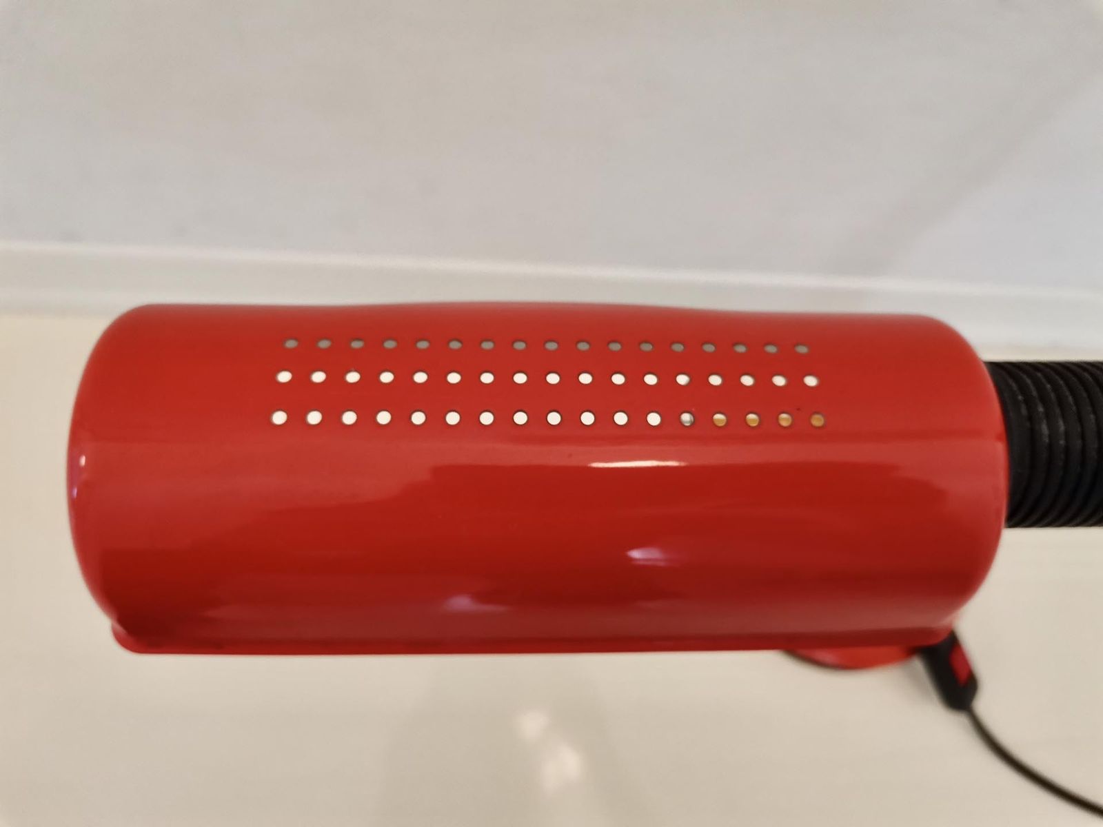 Red Table Lamp, 1970s, Vintage photo 130.0