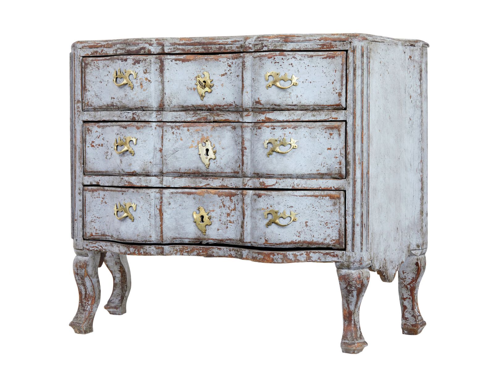Swedish 19th Century Hand Painted Gustavian Chest Of Drawers photo furniture