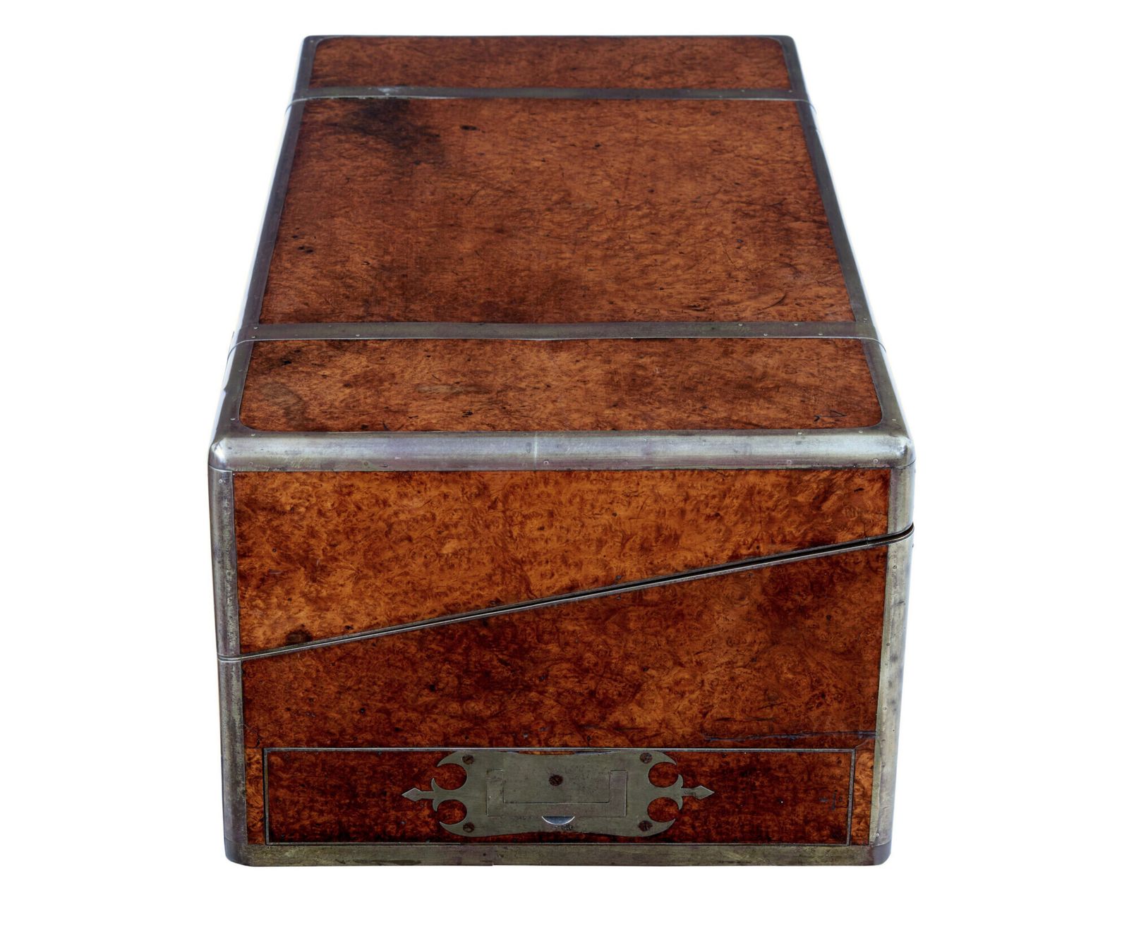 Mid 19th Century Burr Campaign Lap Writing Desk photo for sale