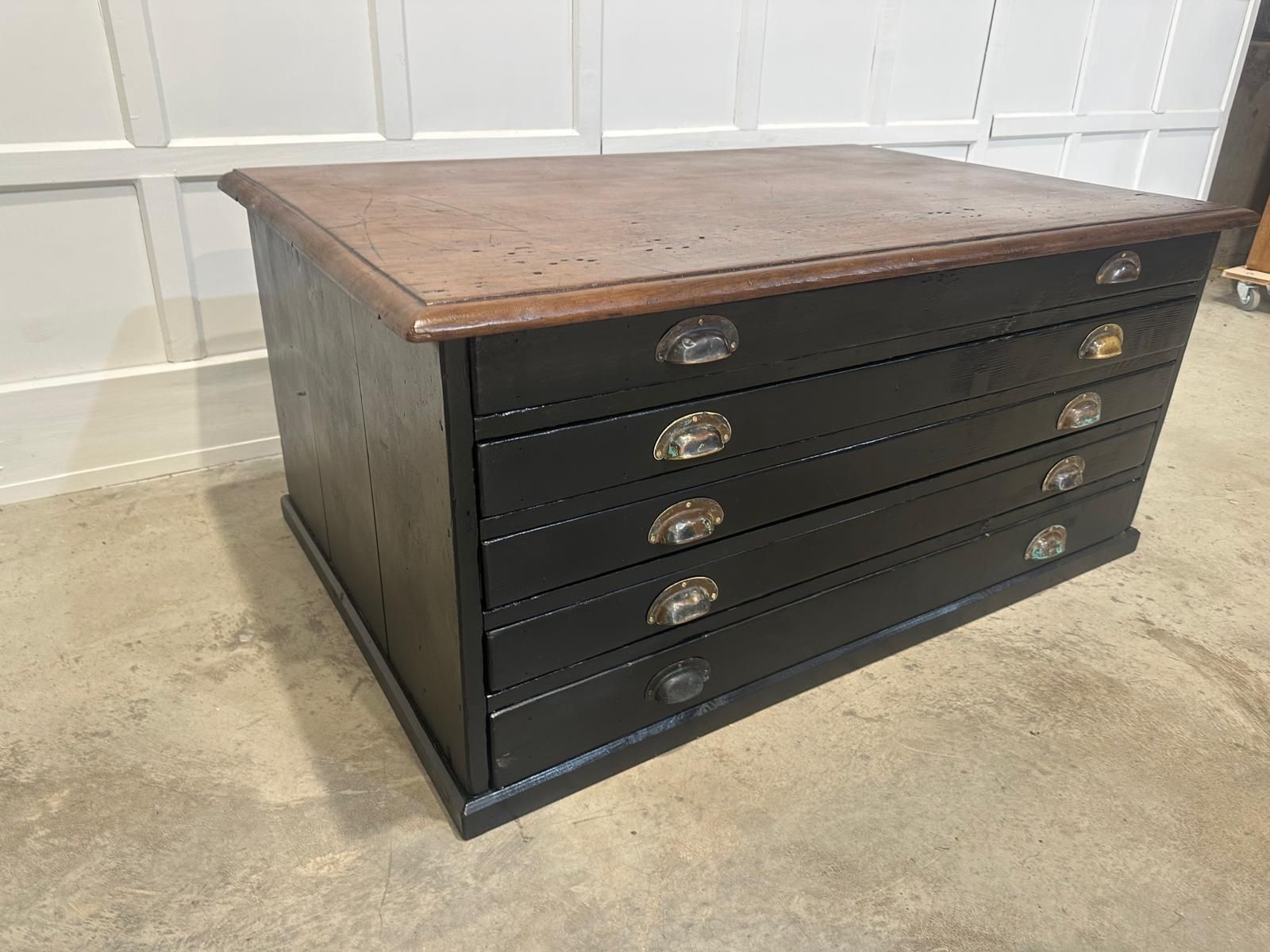 Mid Late 20th Century Architects Drawers Table photo vintage