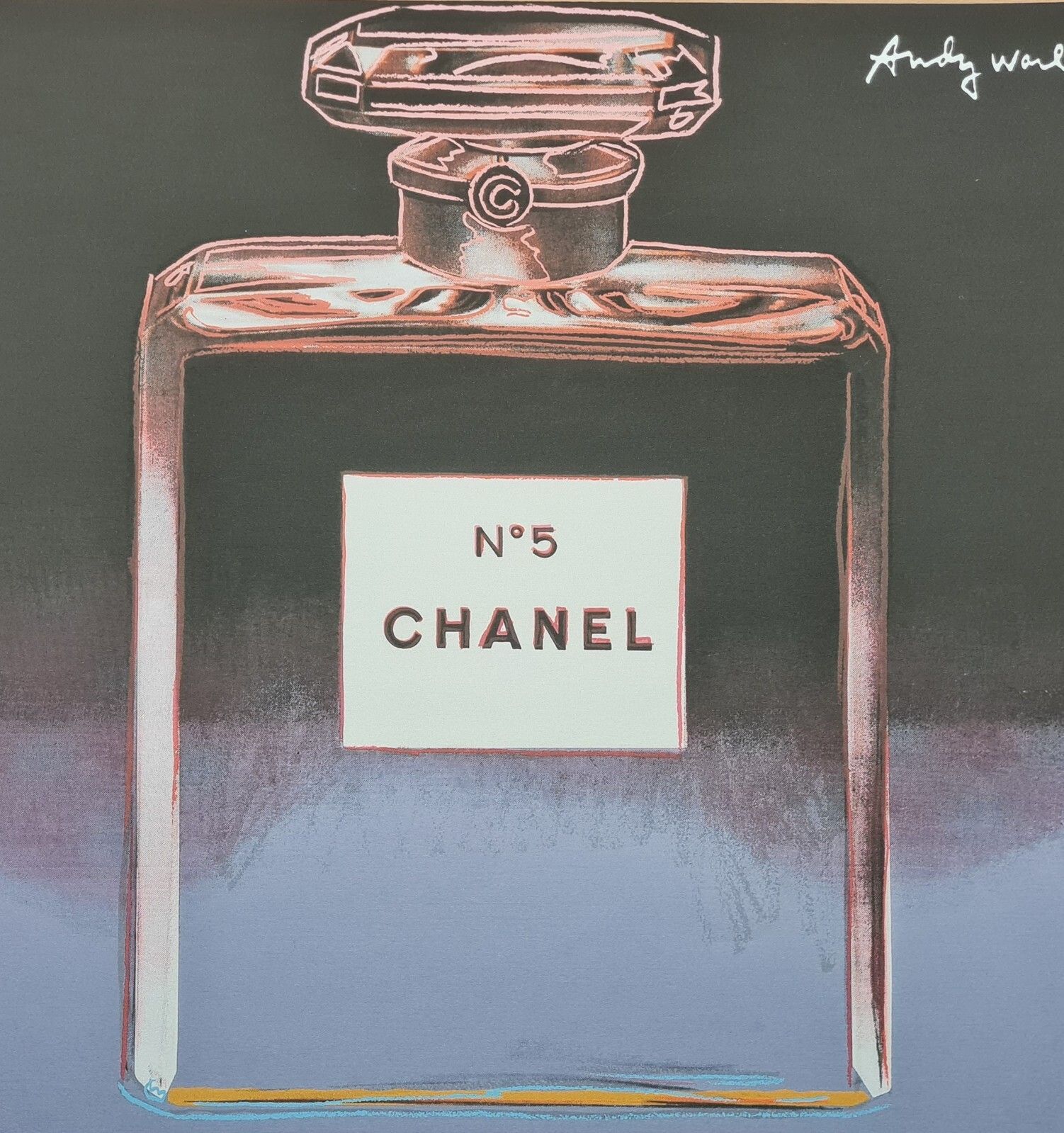 Andy Warhol Signed Chanel Certificate photo furniture
