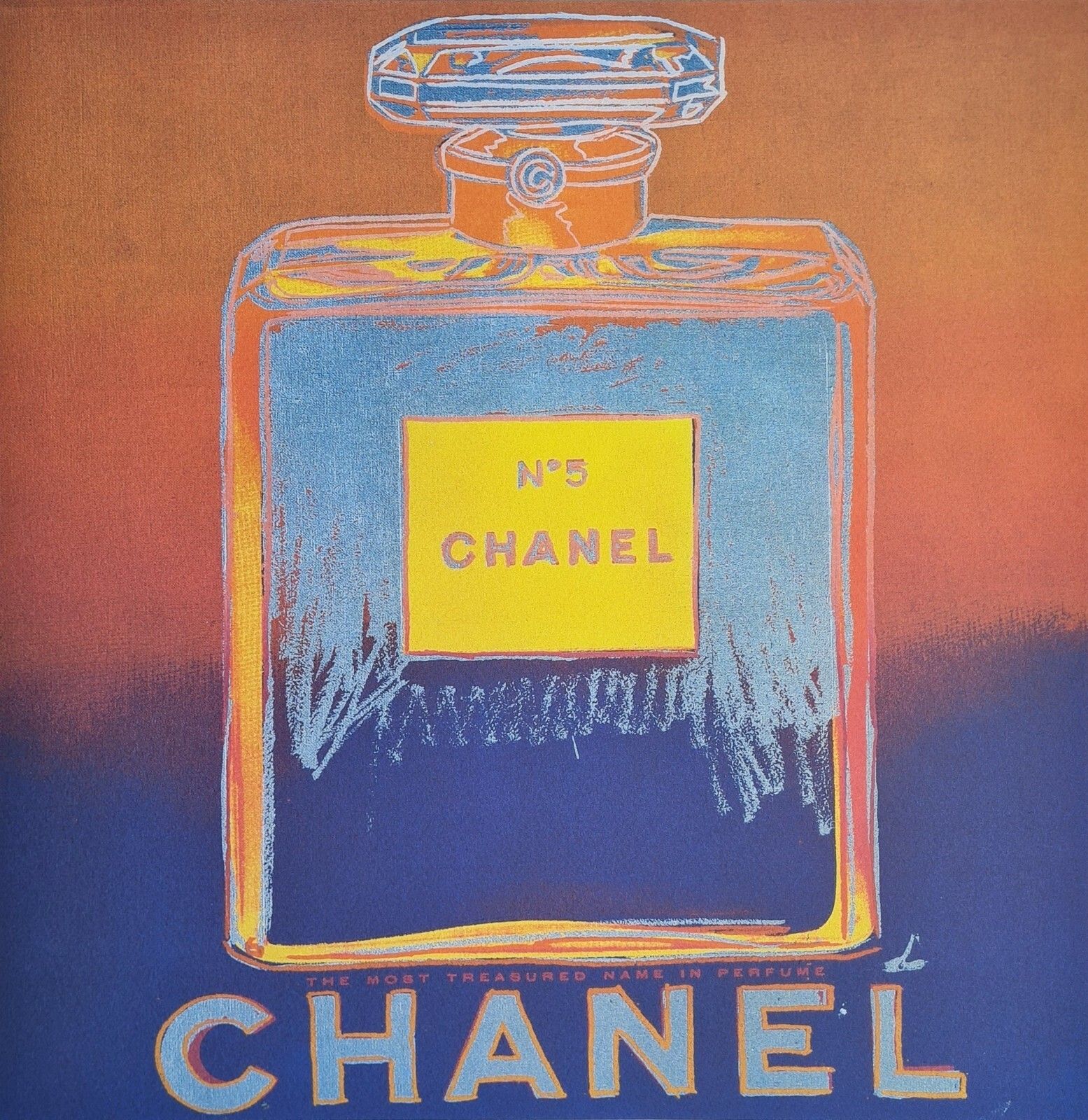 Andy Warhol 'Chanel No. 5' Hand Numbered Limited Edition Lithograph photo furniture