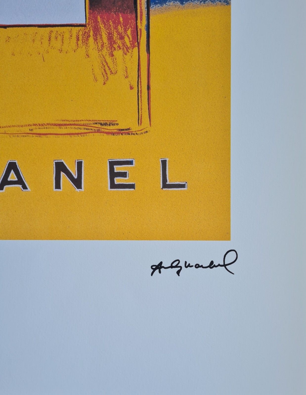 Andy Warhol Pop Art Lithograph: 'Chanel No. 5' Signed, Limited Edition Of 200 (50x40cm) photo vintage