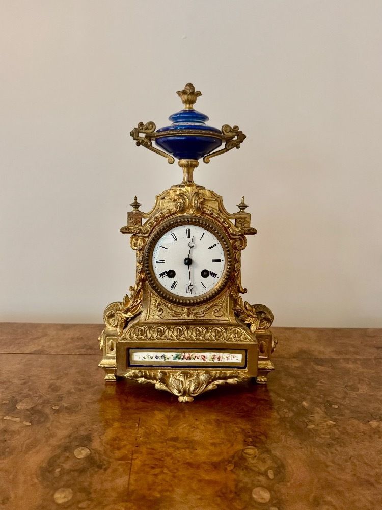 Attractive Quality Antique 19th Century French Ormolu Mantle Clock