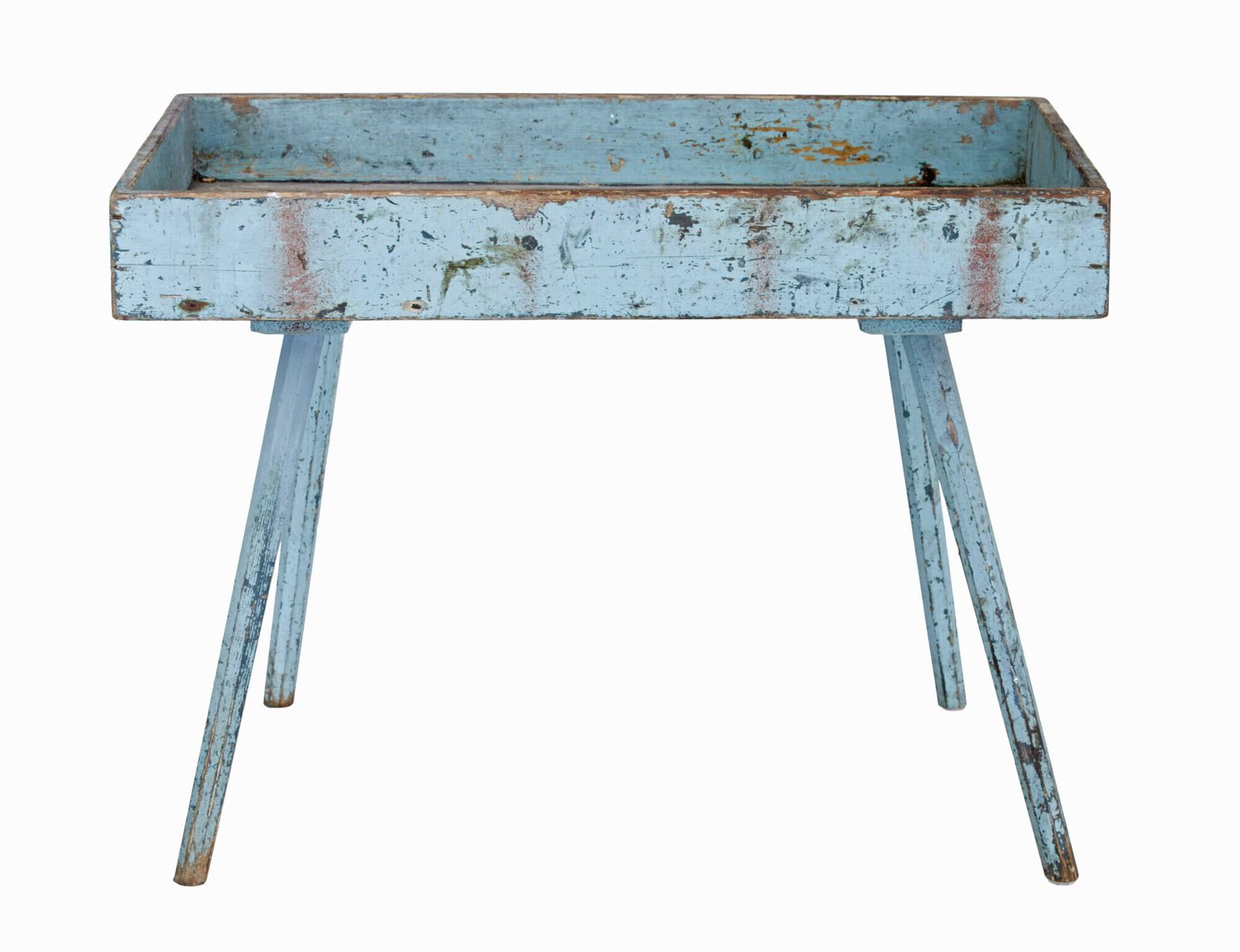 19th Century Swedish Painted Pine Garden Room Tray Table photo buy