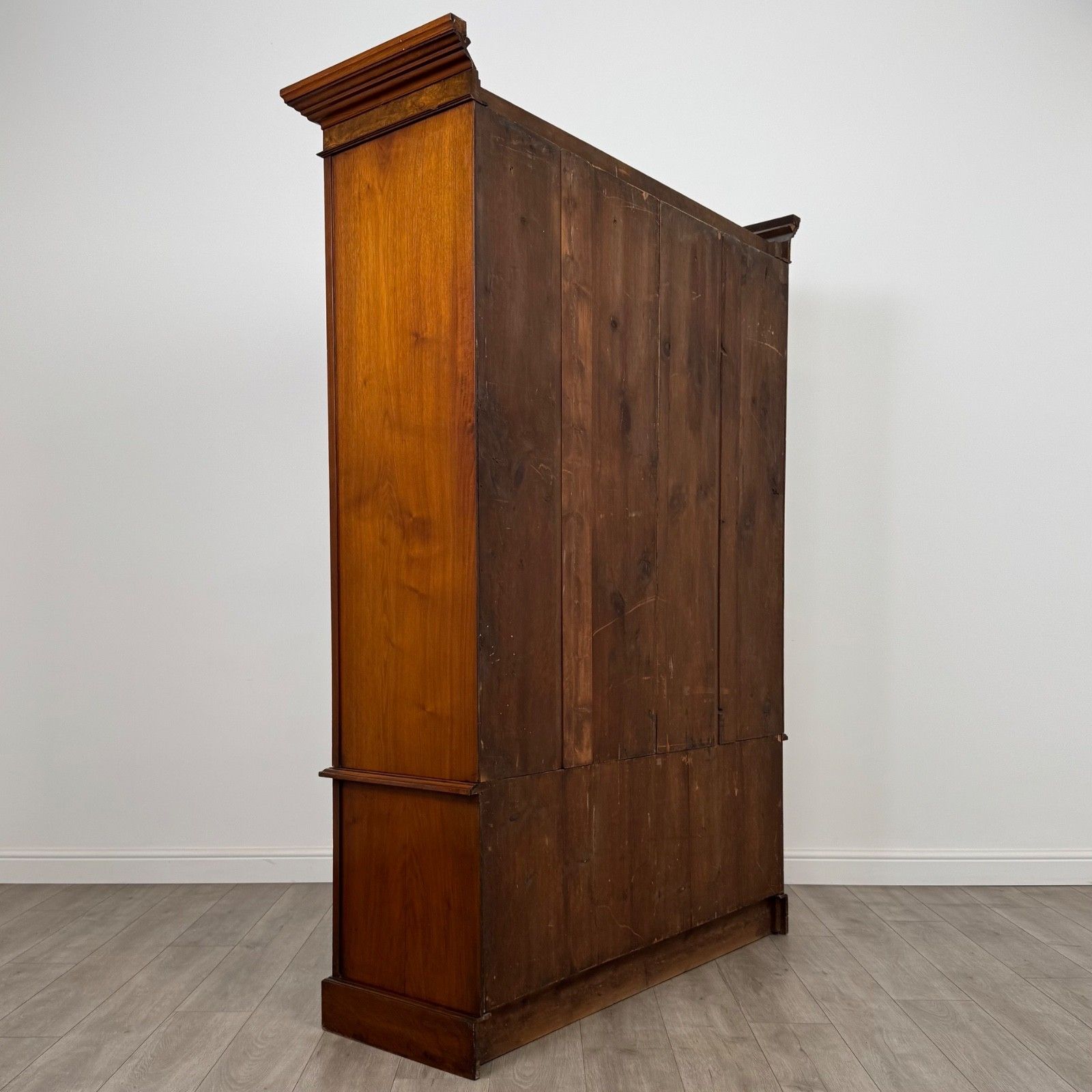 Antique 19th Century Good Quality Wardrobe In Burr Walnut photo 1250.0