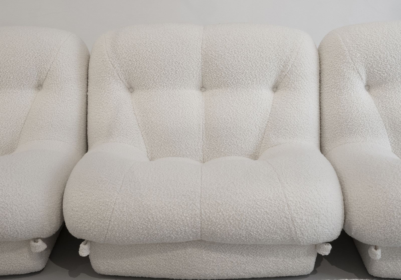 Rino Maturi Nuvolone Living Room Set In White Boucle By Mimo Padova 1970s Italy photo 11284.0