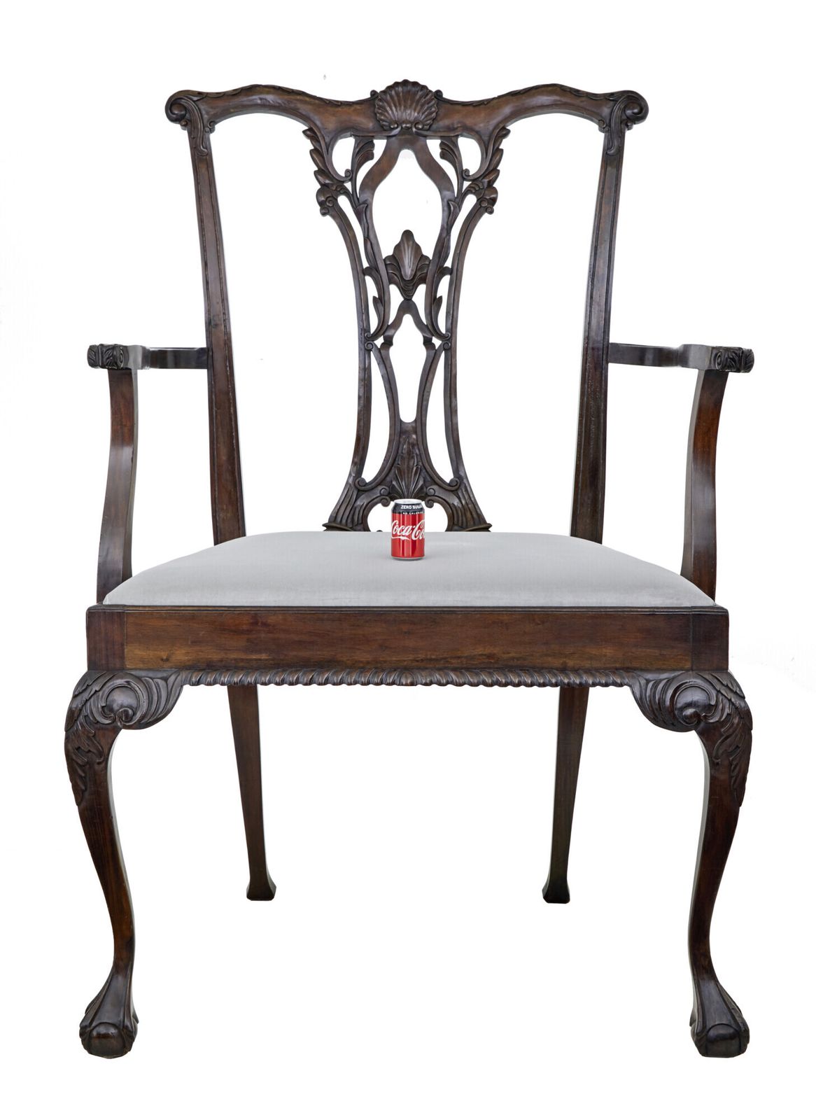Chippendale Design Dining Chair Of Large Proportions For Display