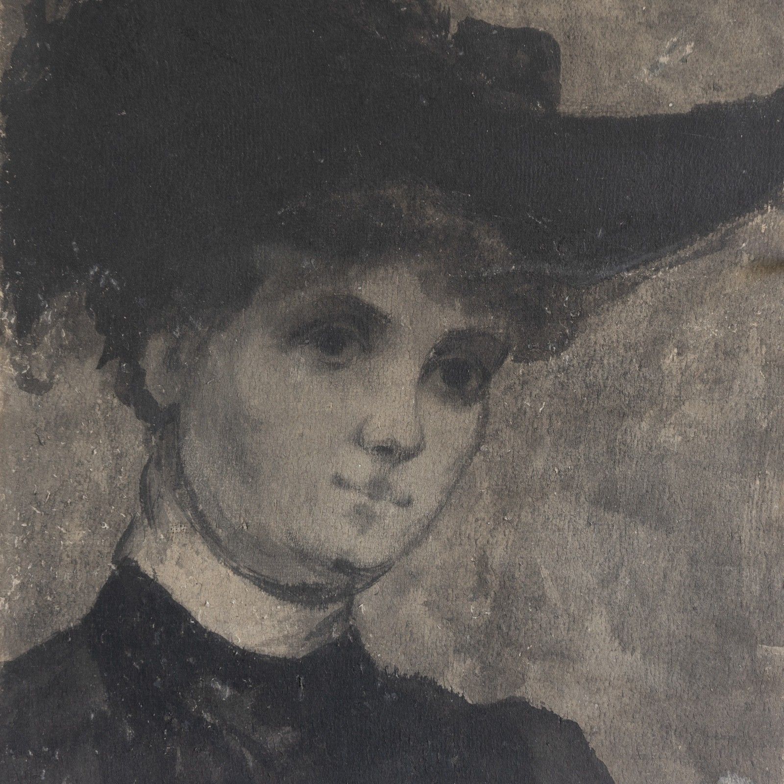 Antique Belle Epoque Portrait Painting Attributed To Charles Hermans, Belgian photo furniture