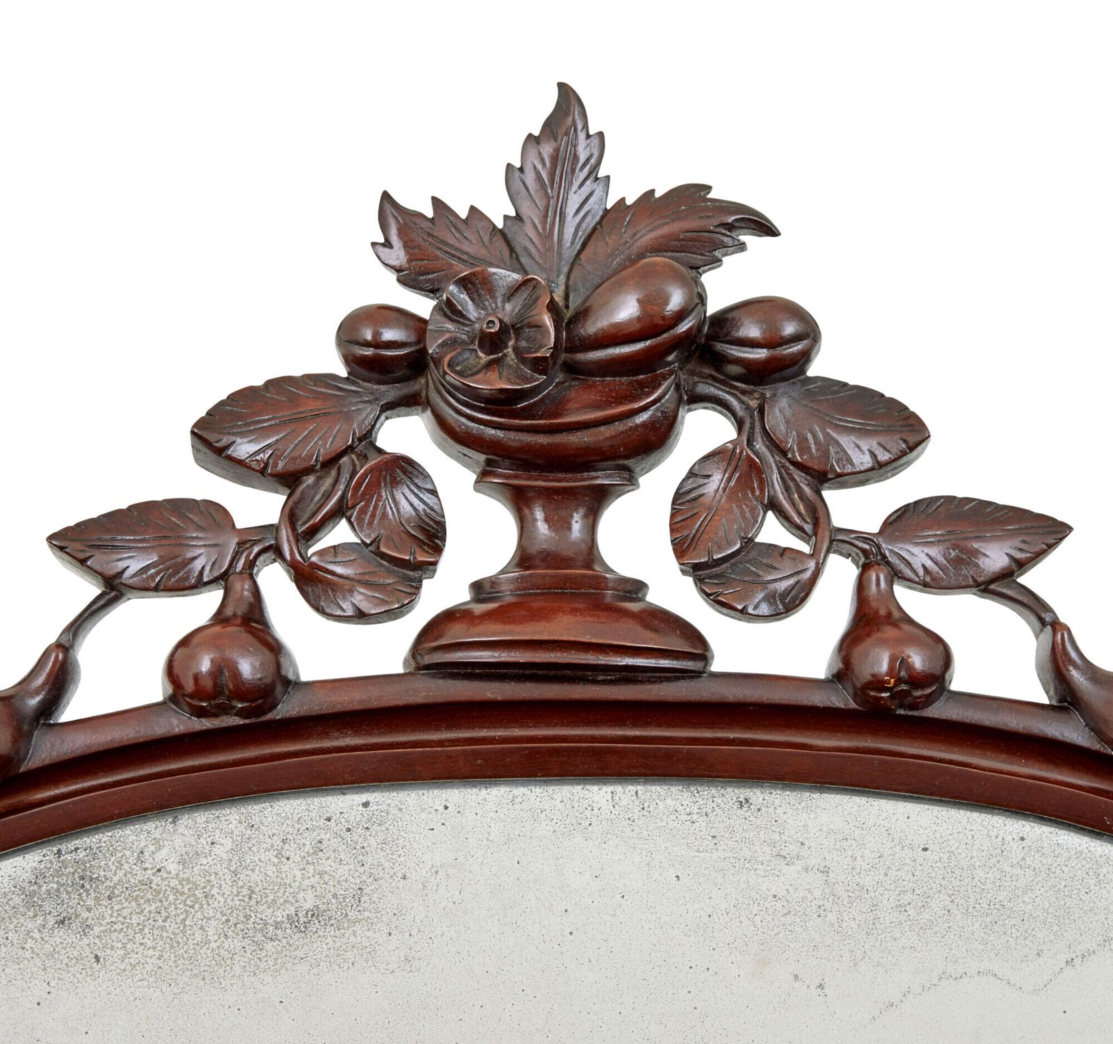 High Victorian Shaped Flame Mahogany Mirrored Sideboard photo for sale
