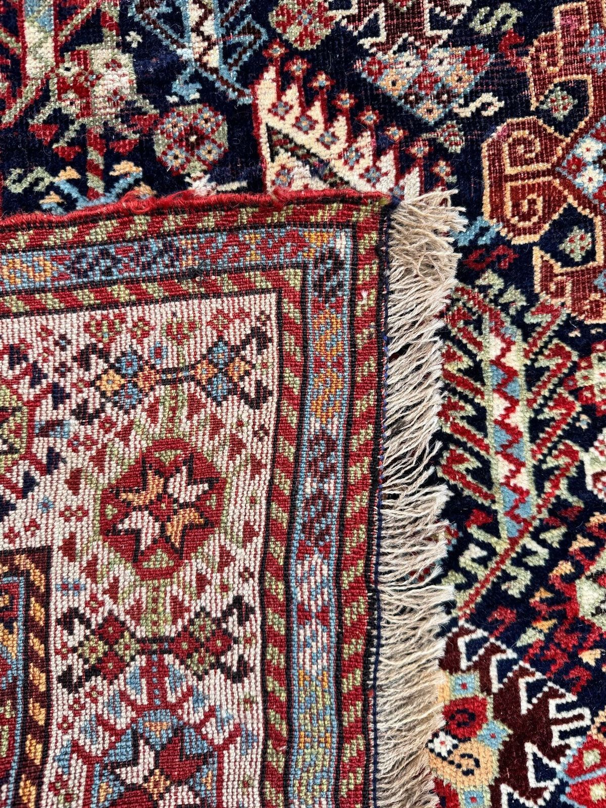 photo vintage Antique Tribal Shekarlu Rug 1.97m X 1.26m