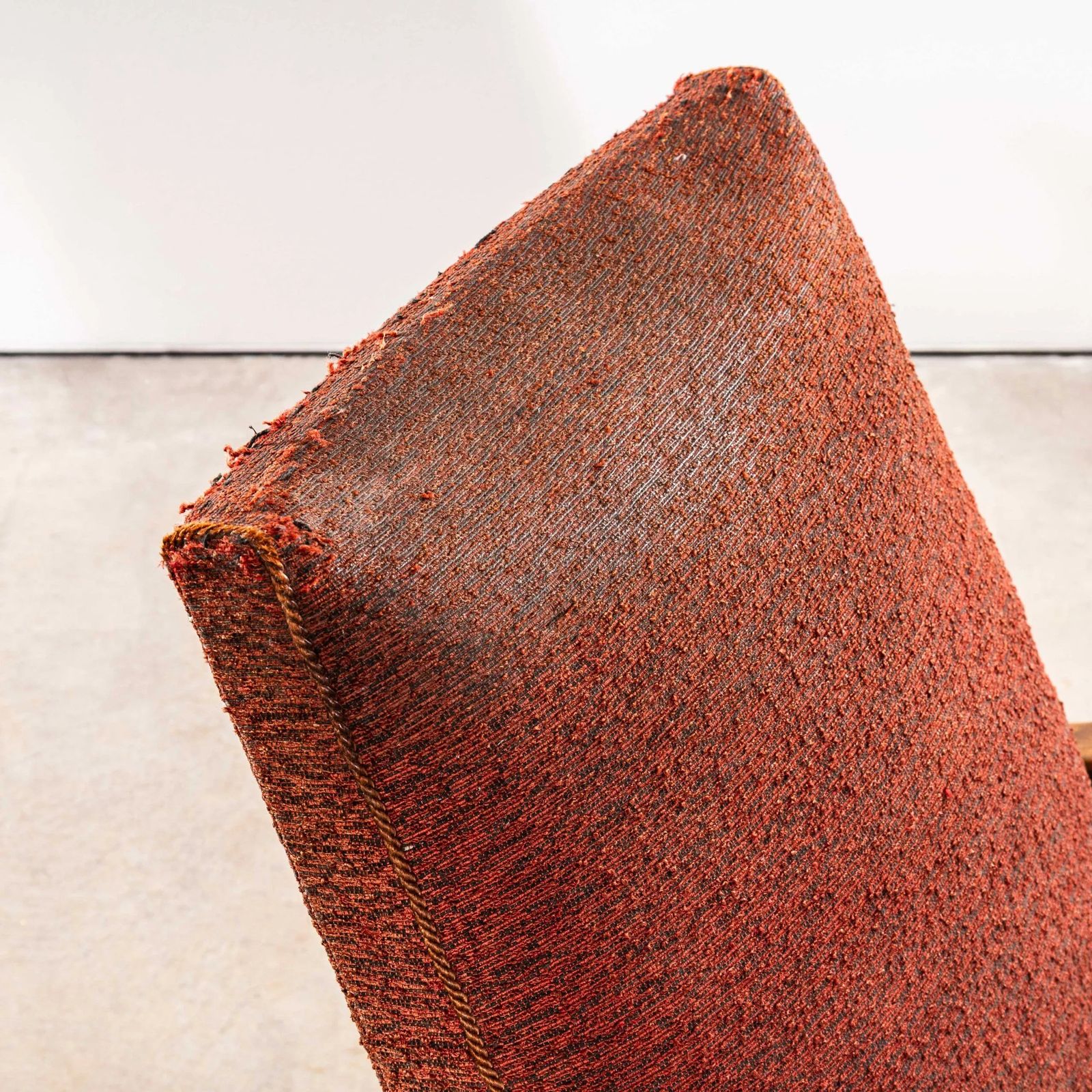 1950’s Jaroslav šmídek Original Armchairs In A Rust Boucle Fabric photo buy