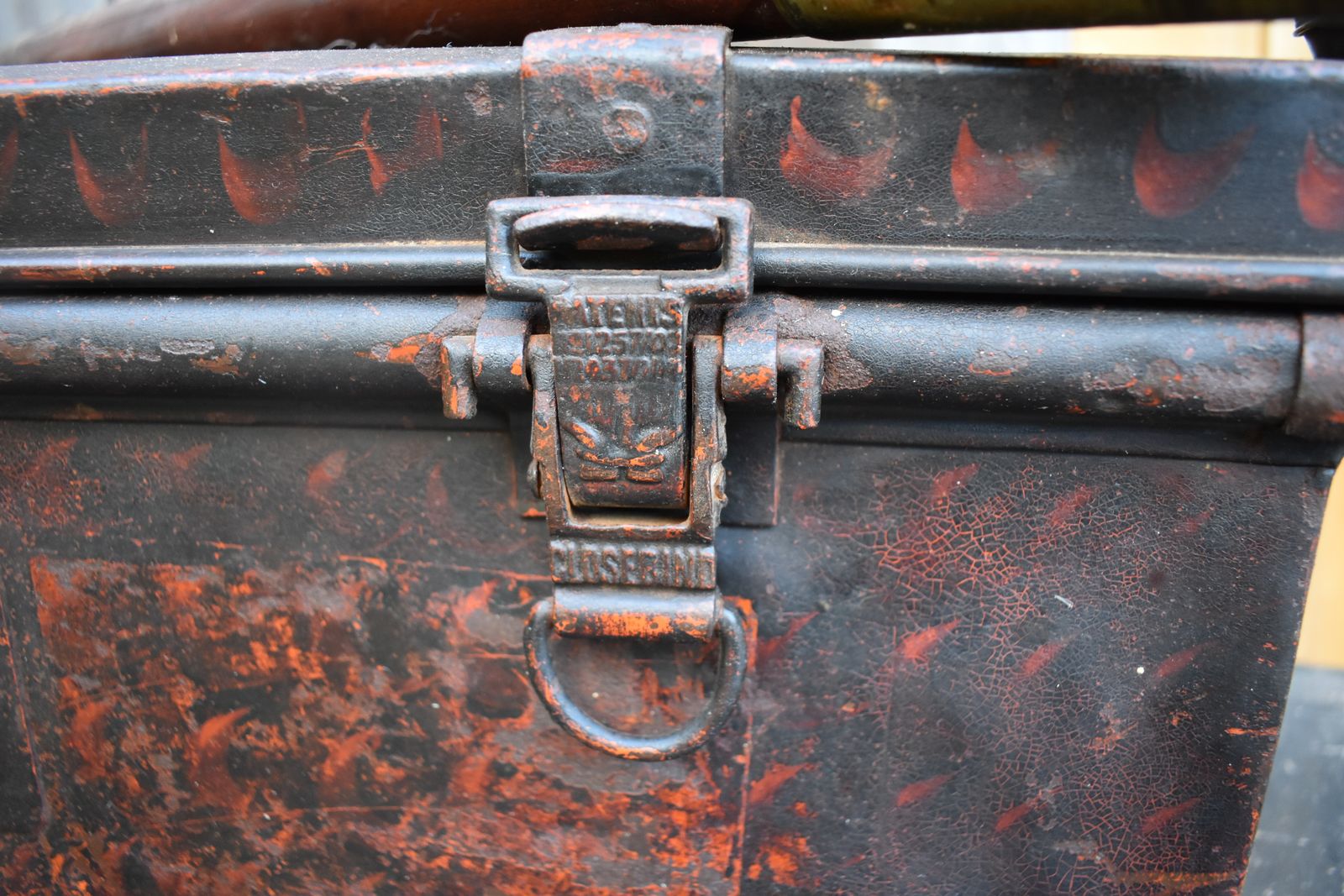 photo buy Antique Jones Brothers & Co Toleware Military Army Uniform Travel Trunk England
