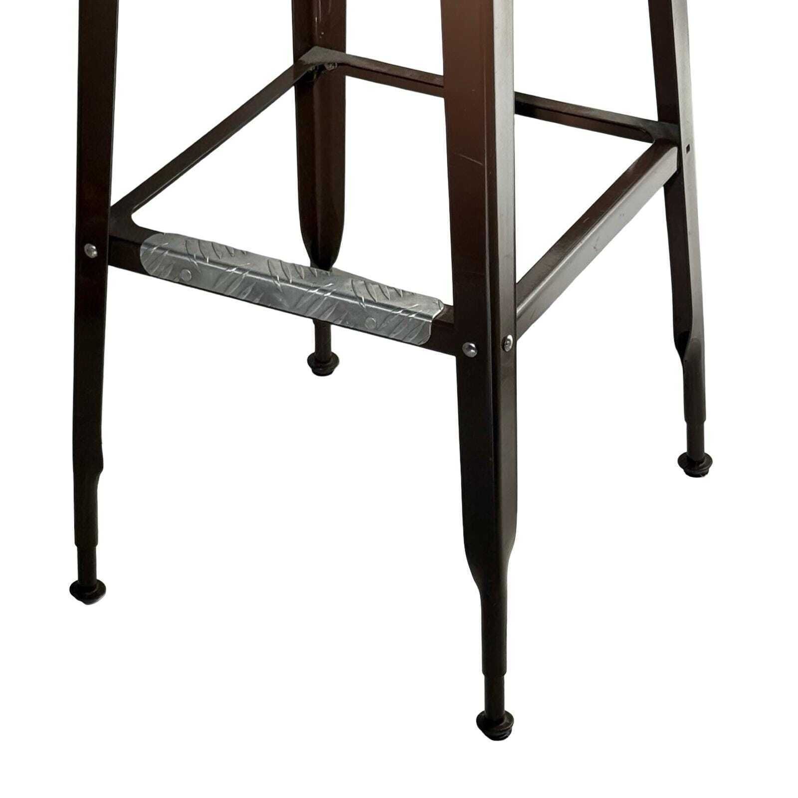 Yasu Sasamoto   Dulton   Industrial Style Chair   Barstool Height   Brown, Black Seat photo furniture