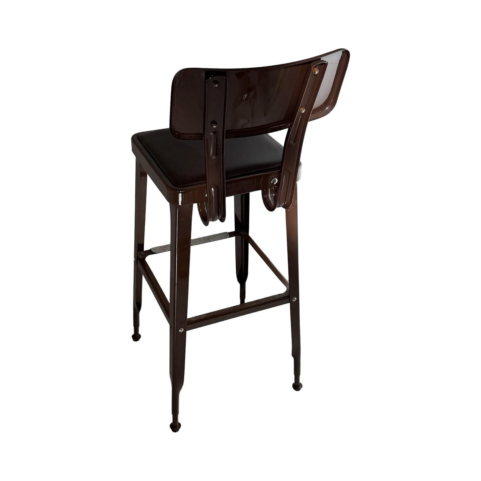 Yasu Sasamoto   Dulton   Industrial Style Chair   Barstool Height   Brown, Black Seat photo for sale