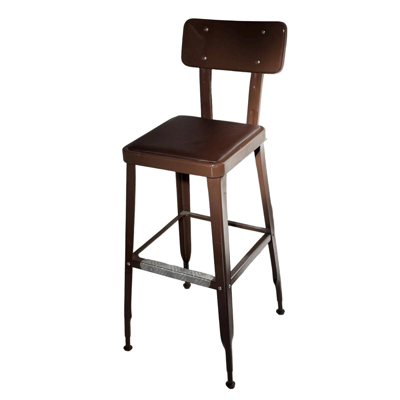 Yasu Sasamoto   Dulton   Industrial Style Chair   Barstool Height   Brown, Black Seat photo Furniture