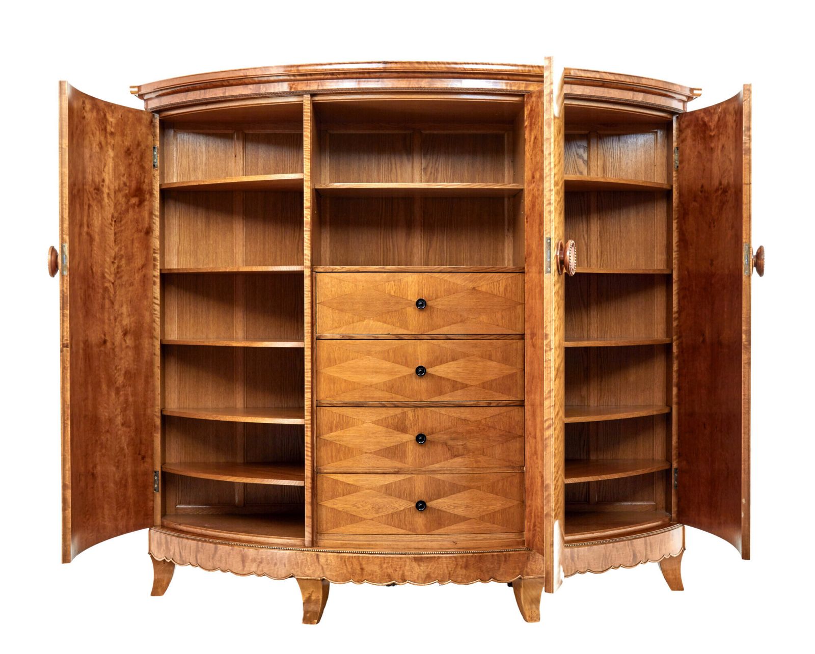 15345.0 Rare 1930’s Birch Cabinet Of Grand Proportions Otto Schulz For Boet photo