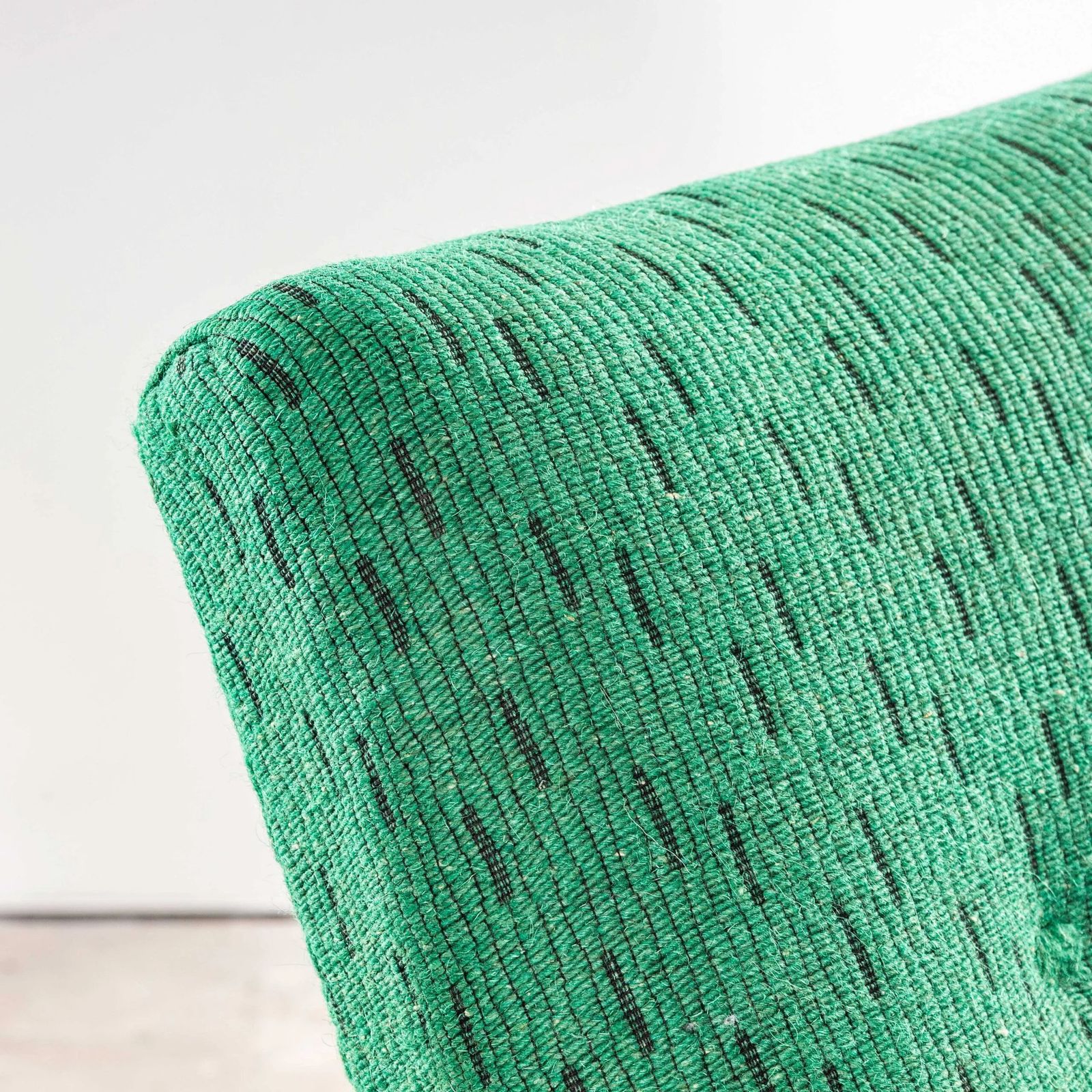 1950’s Jaroslav šmídek Original Armchairs In A Geometric Slub Jacquard – Sprung Seat photo buy