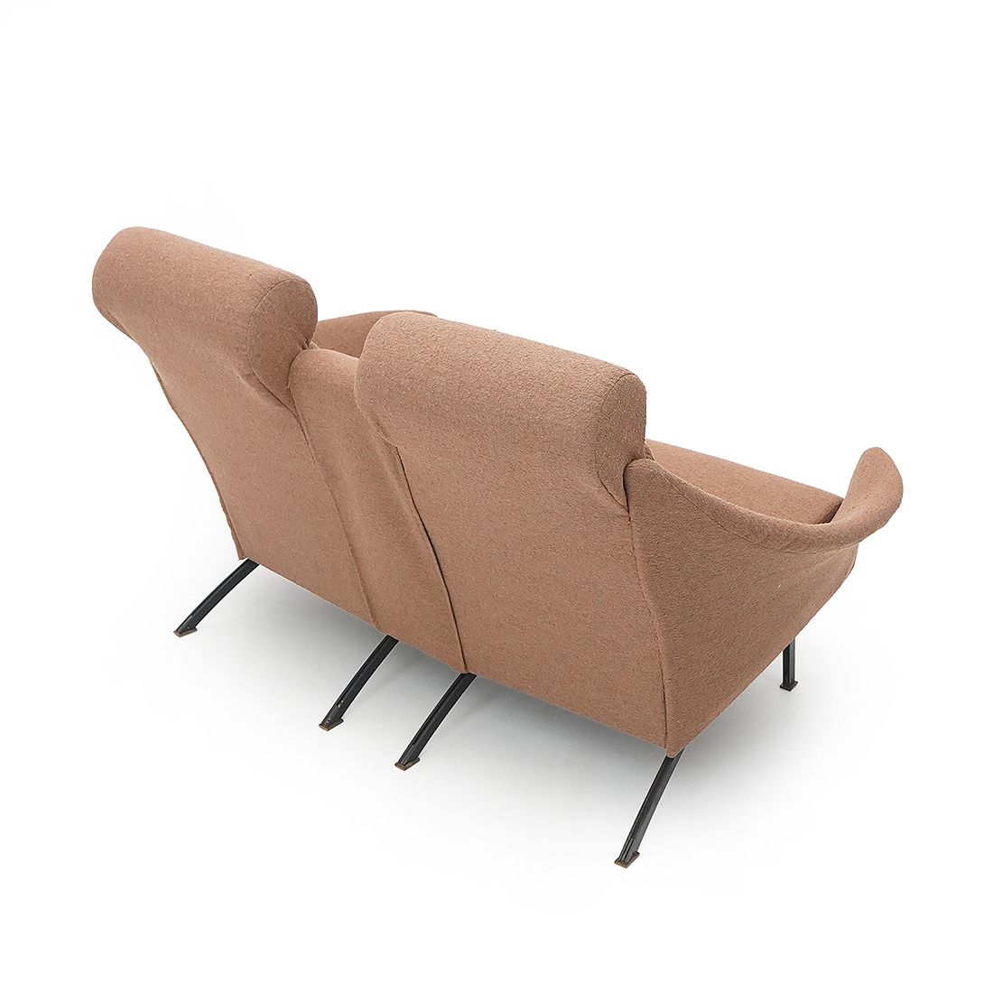 2 Seater Sofa In Hazelnut Bouclé, 1950s photo buy