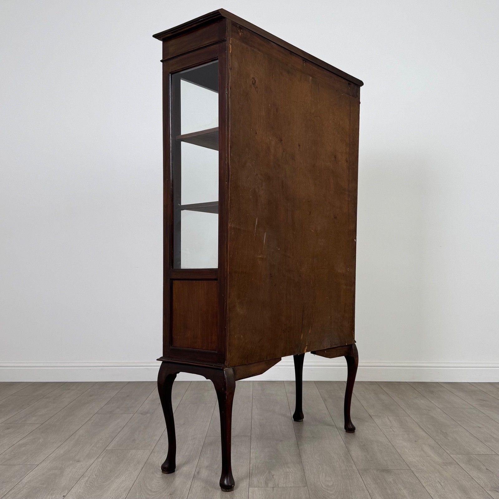 Antique 20th Century Glazed Display Cabinet In Mahogany photo vinterior