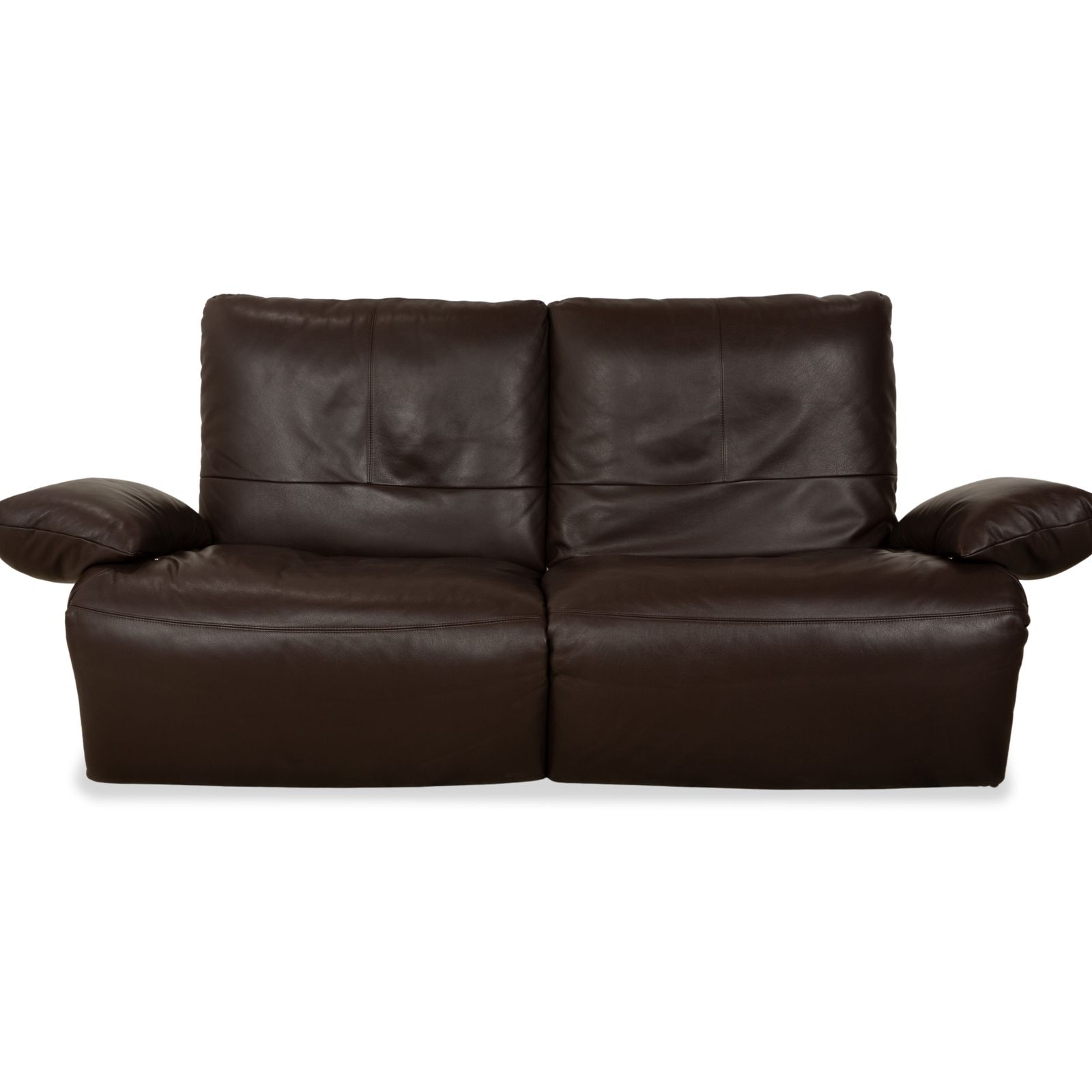 Koinor Easy Leren Tweezitter Bruin Elektrisch Verstelbare Sofa