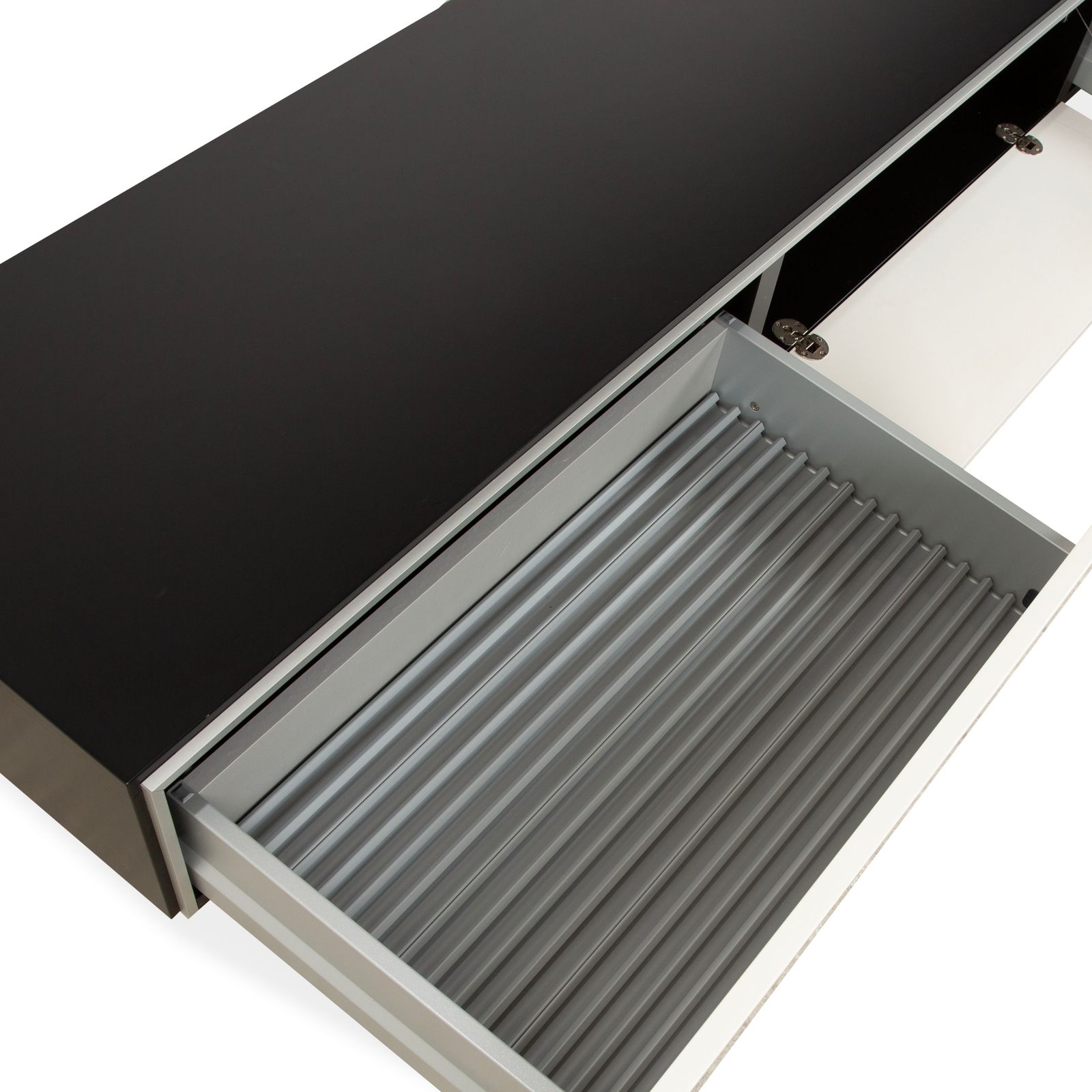 Interlübke Cube Wooden Sideboard White Anthracite Black Lowboard Tv Board Drawers photo 2738.0
