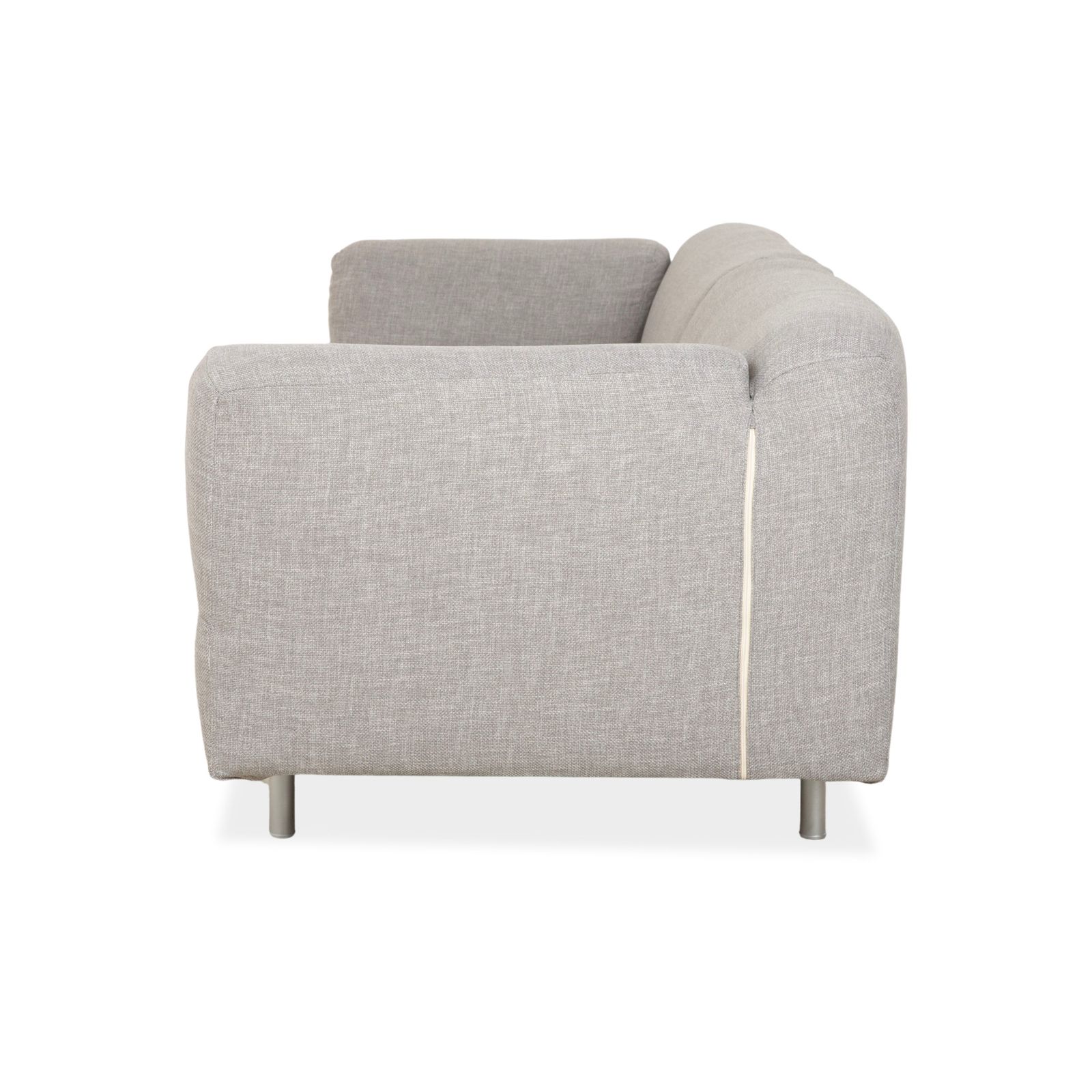 photo for sale Cassina Met 250 Stof Driezitter Lichtgrijs Bank Opnieuw Bekleed