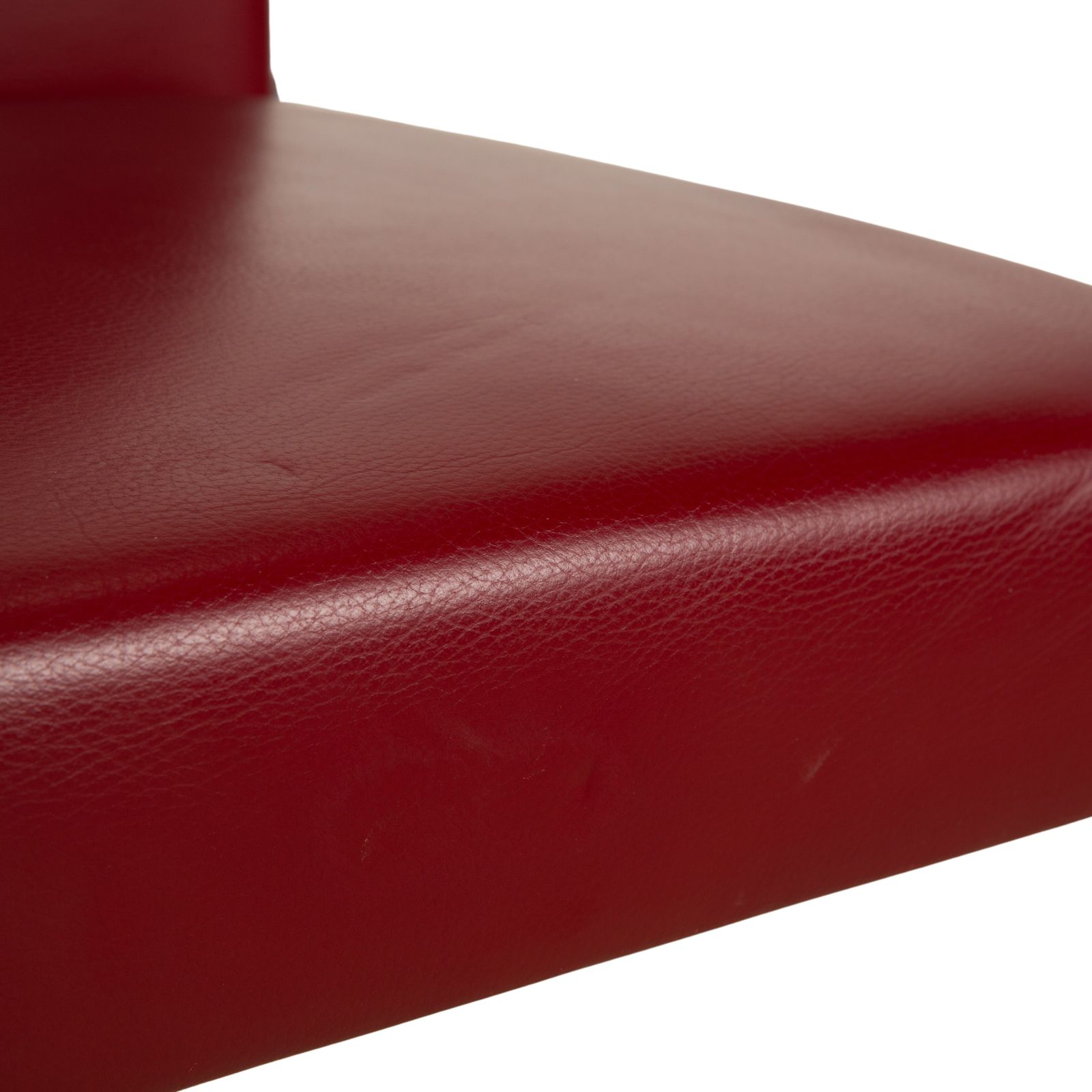 Set Van 8 Walter Knoll Jason Leren Stoelen Rood Vrijdragend photo Meubels