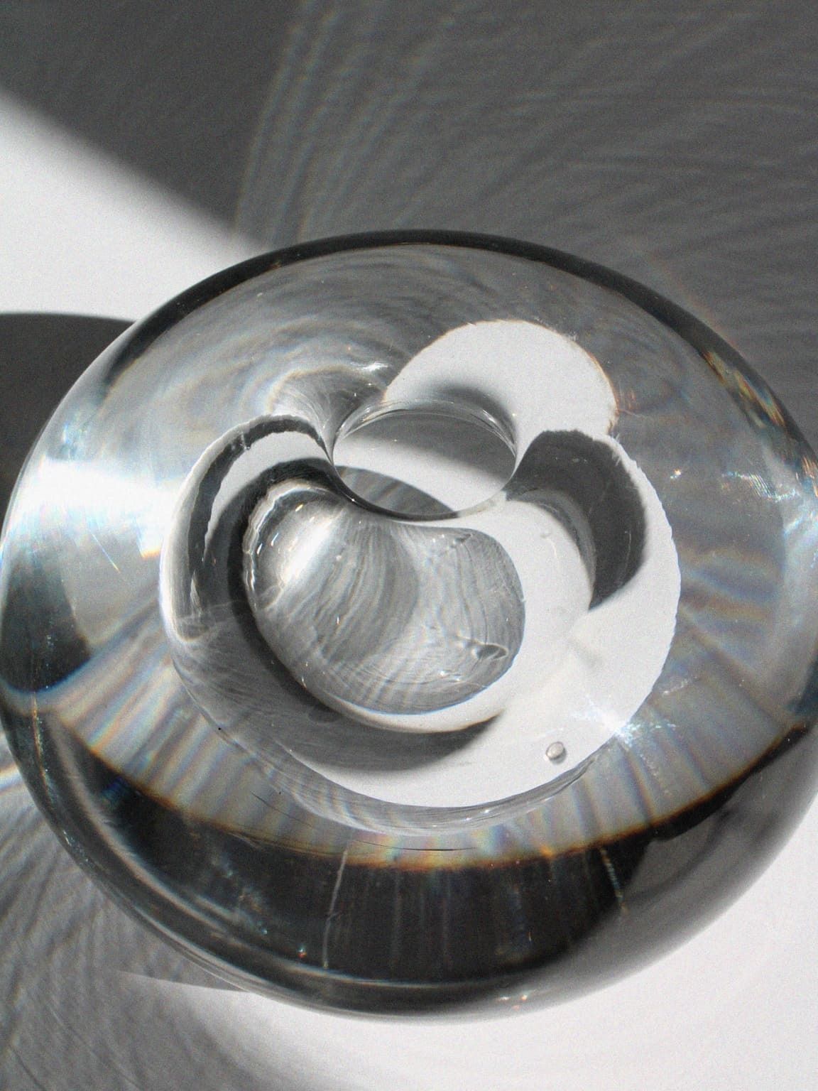 Timo Sarpaneva Crystal Glass Vase For Iittala, 1960s, Finland photo for sale