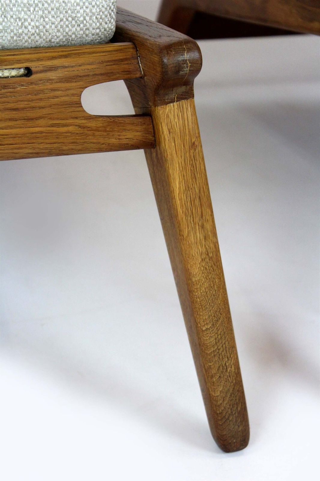 Furniture Restored Mid Century Scandinavian 'Hunting Chairs' Attributed To Uno & östen Kristiansson, 1950s, Set Of 2 photo