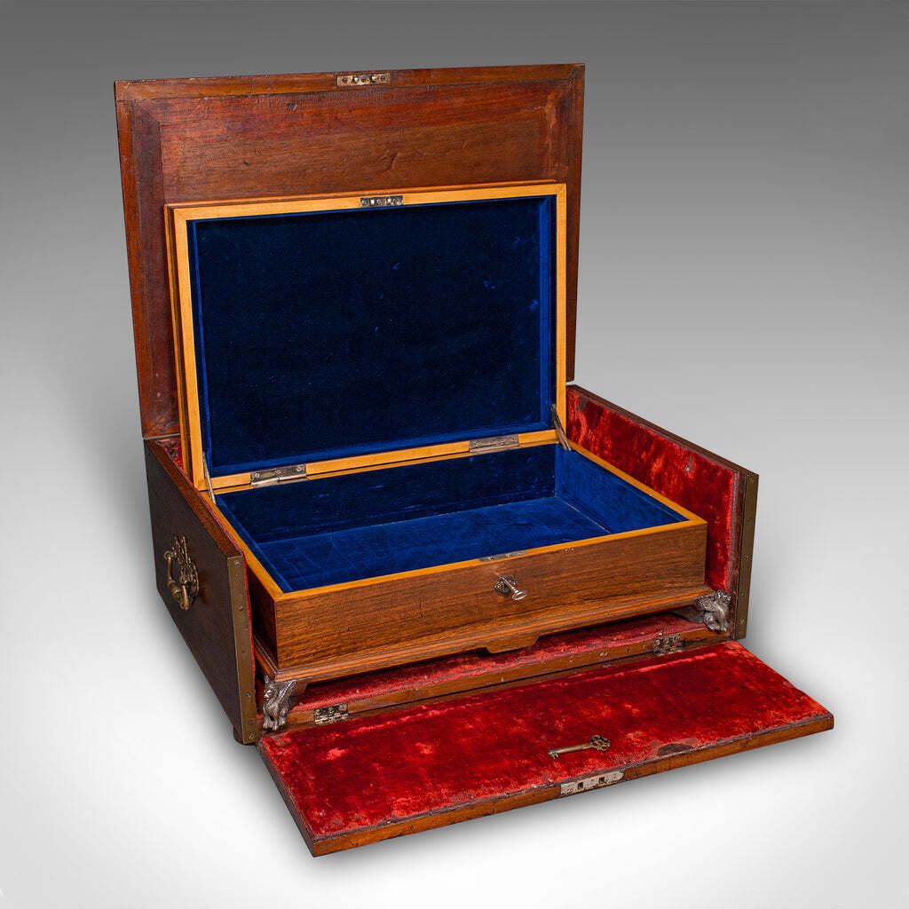 Antique Presentation Insignia Box, Italian, Campaign Chest, Victorian, C.1900 photo for sale