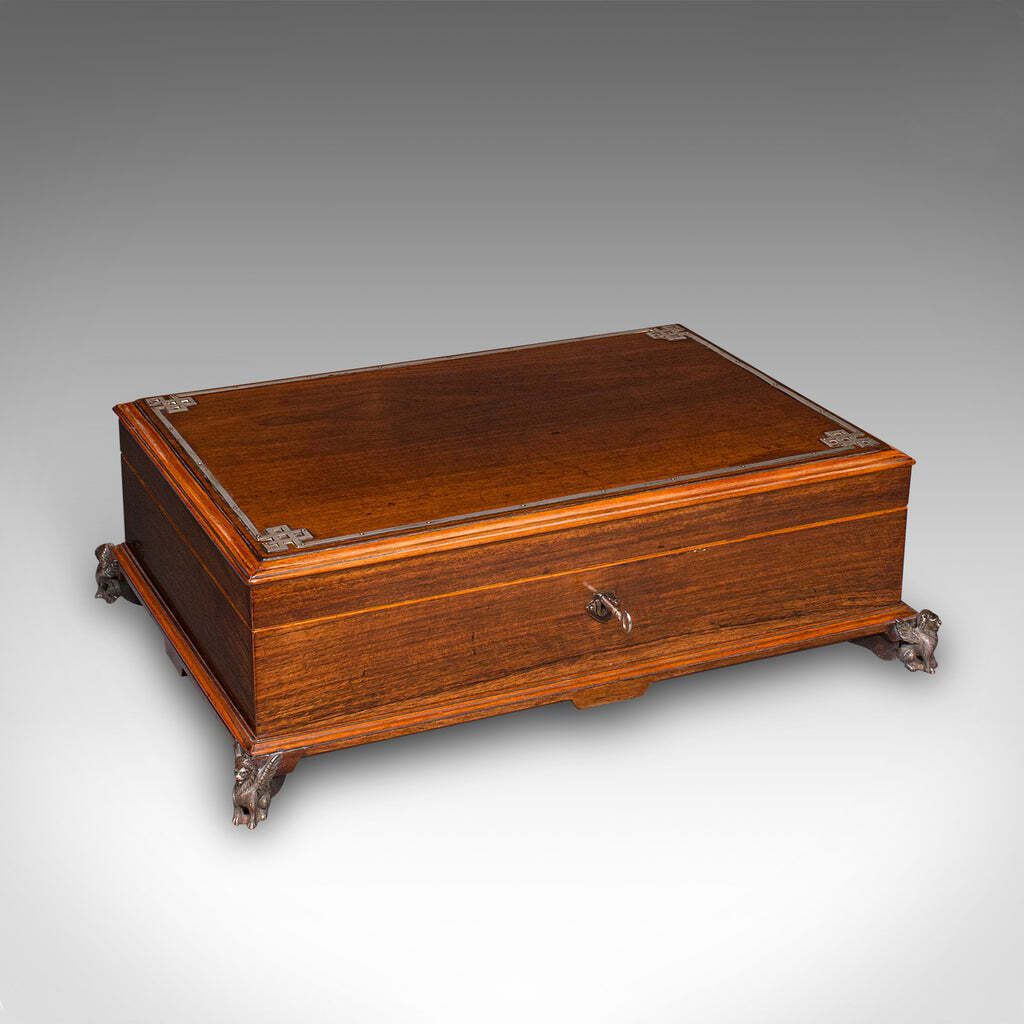 Antique Presentation Insignia Box, Italian, Campaign Chest, Victorian, C.1900 photo vinterior