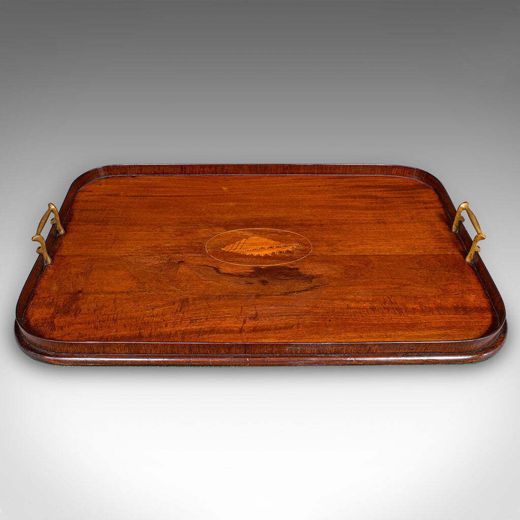 Antique Serving Platter, English Afternoon Tea Tray, Georgian Revival, Edwardian photo furniture
