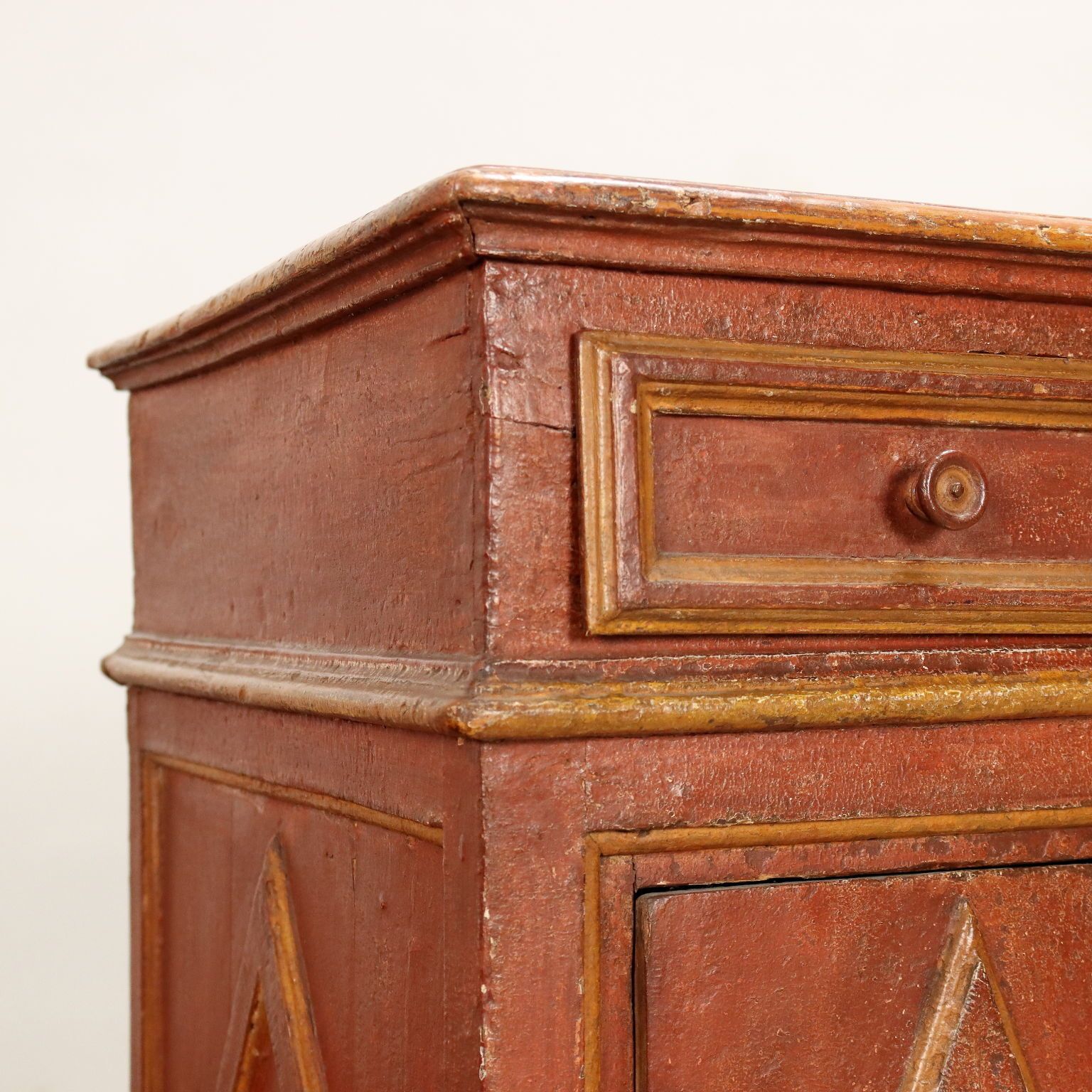 Ancient Desk Poplar Italy XVIII Century photo Furniture